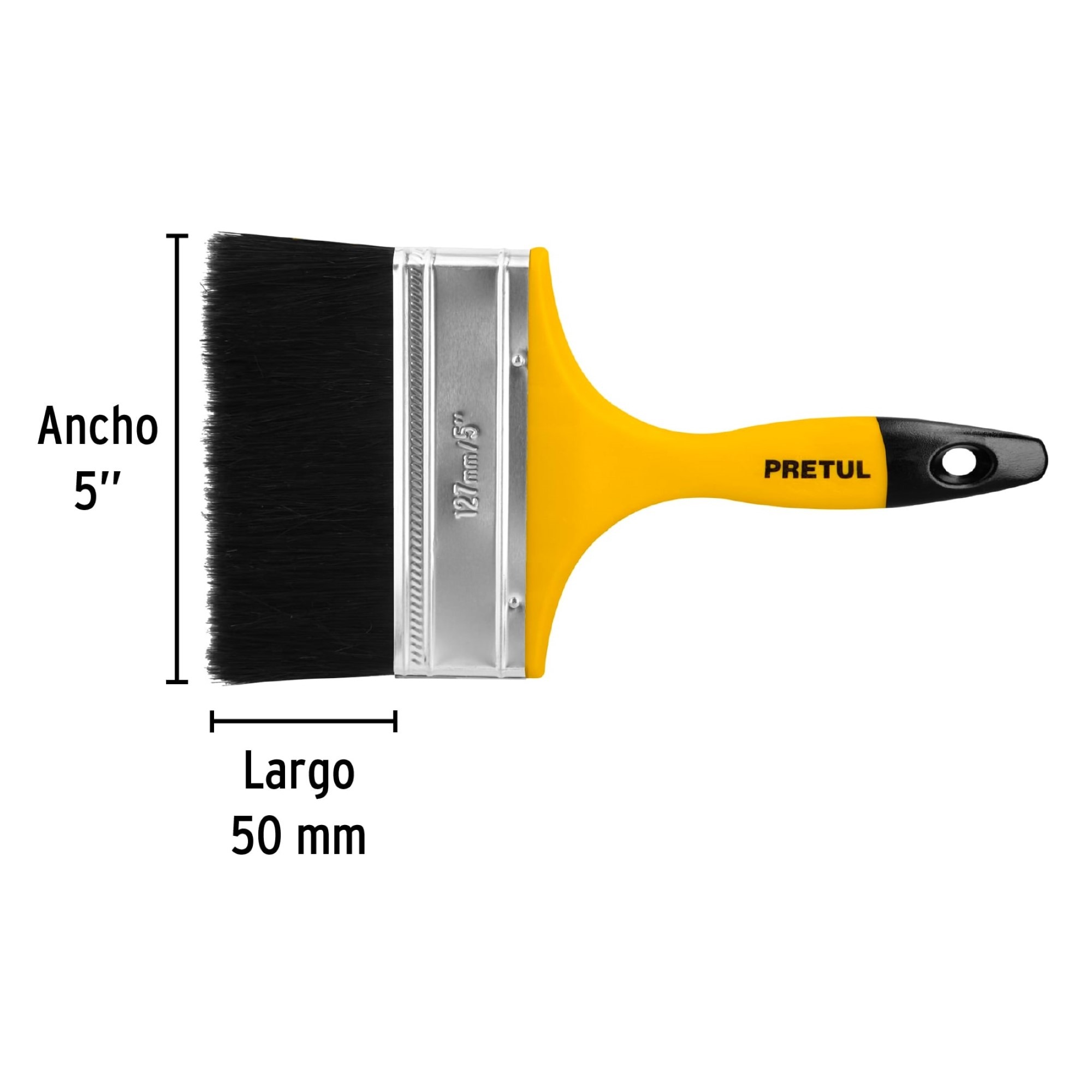 Brocha De 5" Con Mango De Plástico. Usos Generales - Imagen 4