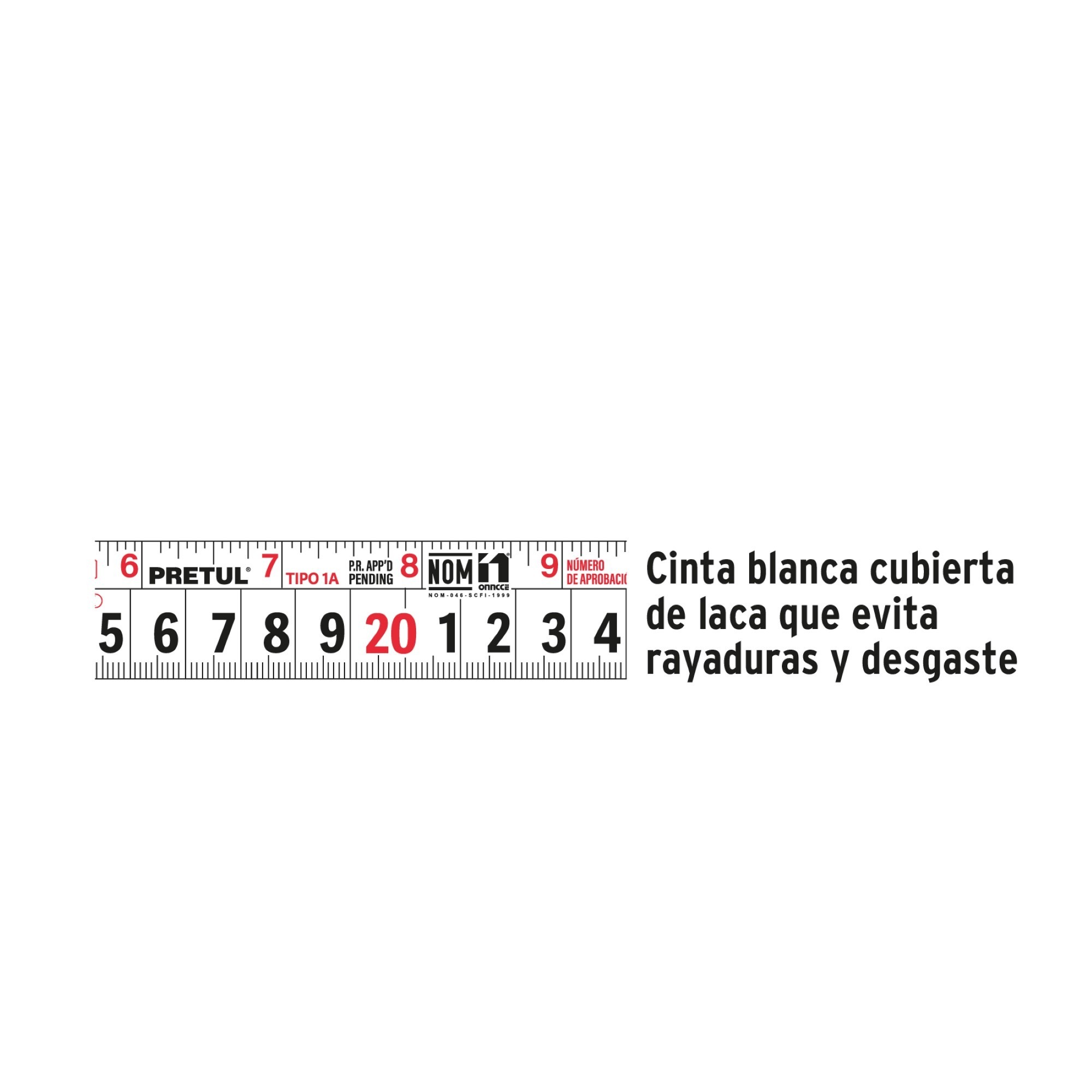 Flexómetro De 5 Metros Cuerpo De Abs Con Cinta Anti-Rayones - Imagen 4