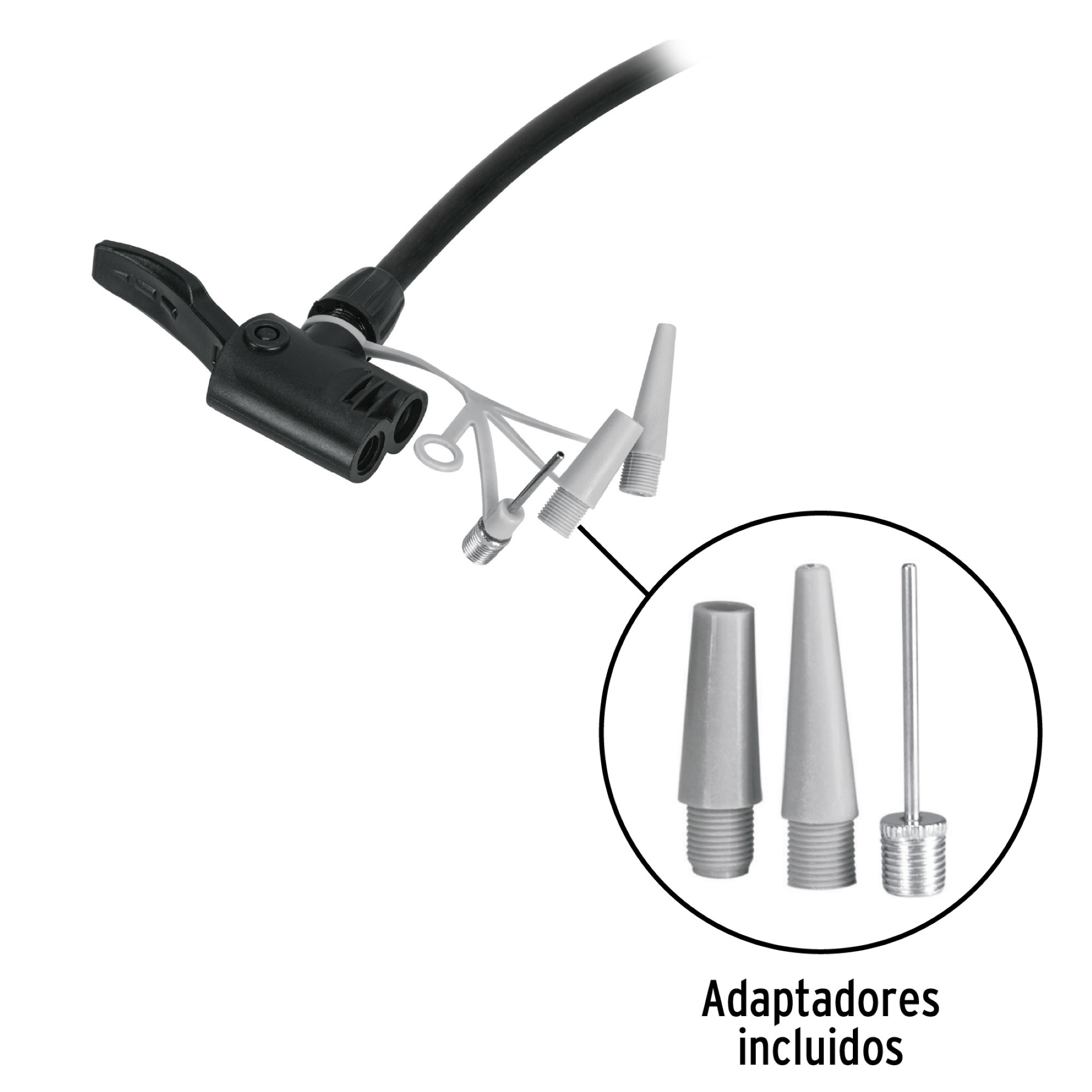 Bomba Manual para Inflar Llanta de Bicicleta 80 PSI - Imagen 5