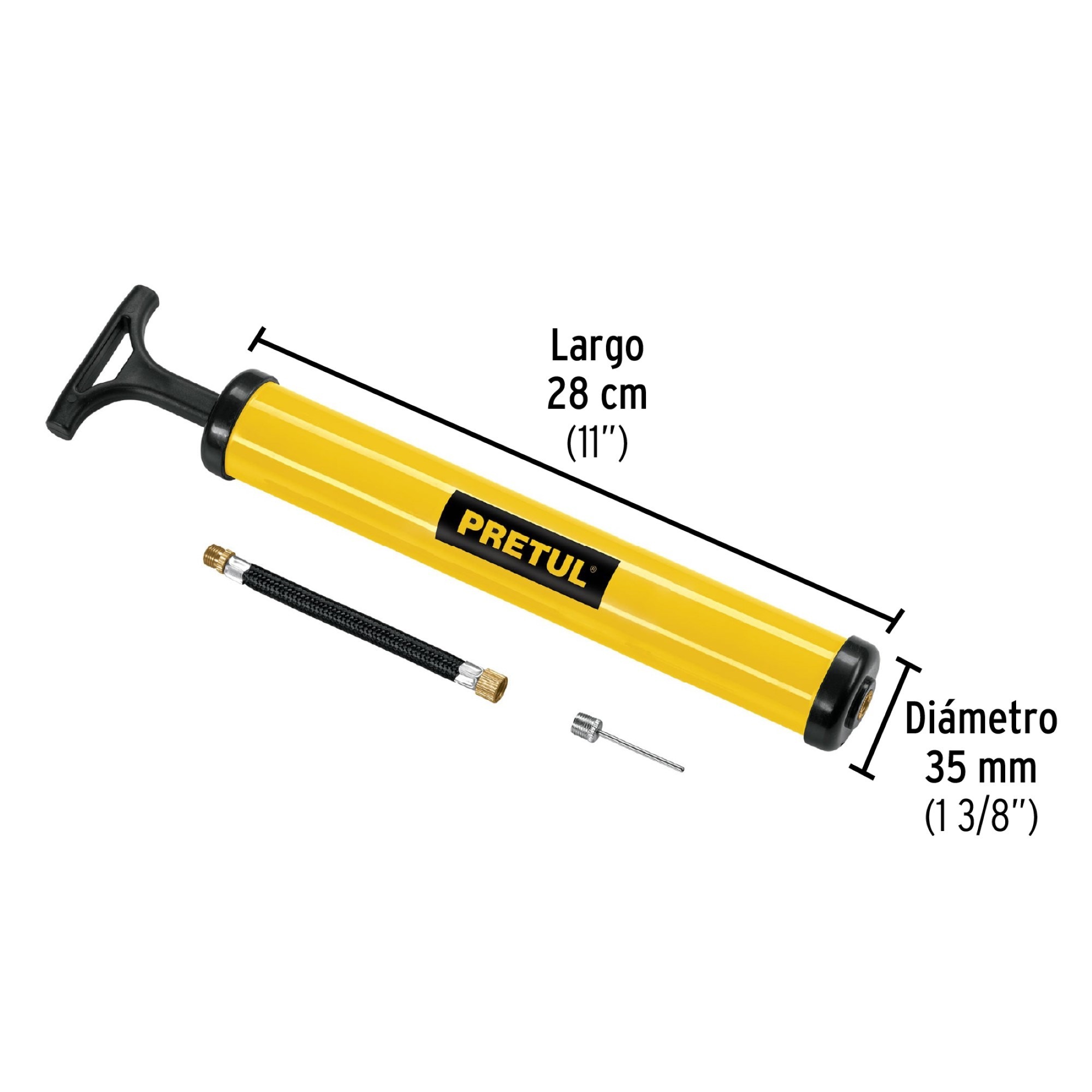 Mini Bomba Manual Para Inflar Balones 14.5 Psi - Imagen 4