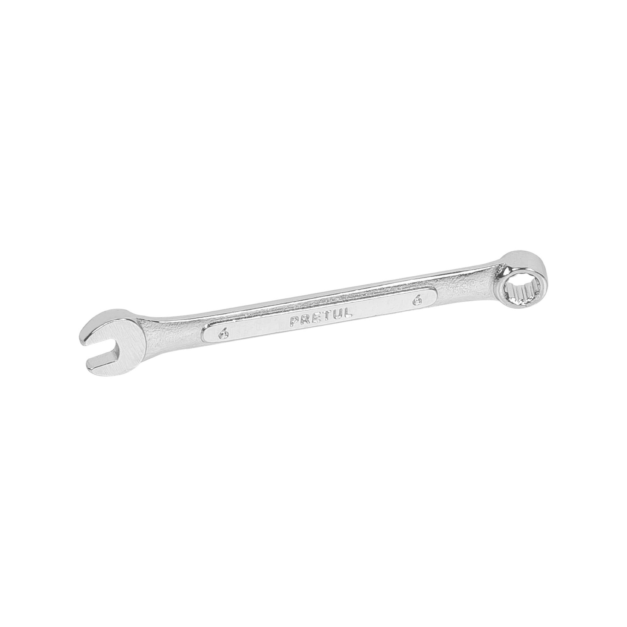 Llave Mixta De 6 mm En Acero Cromo Vanadio. Largo 100 mm