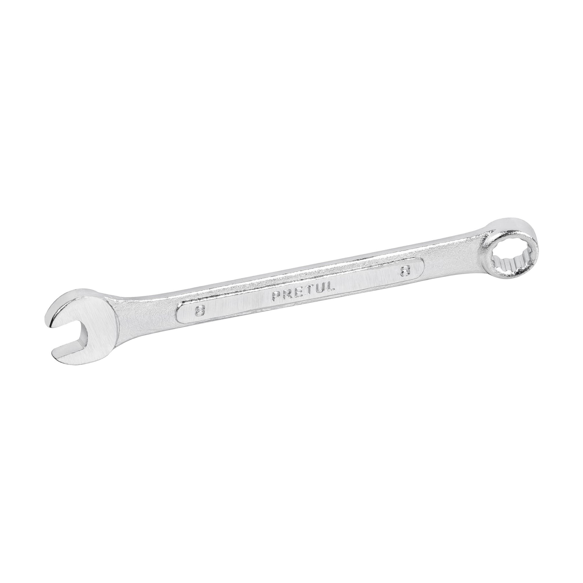 Llave Mixta De 8 mm En Acero Cromo Vanadio. Largo 120 mm