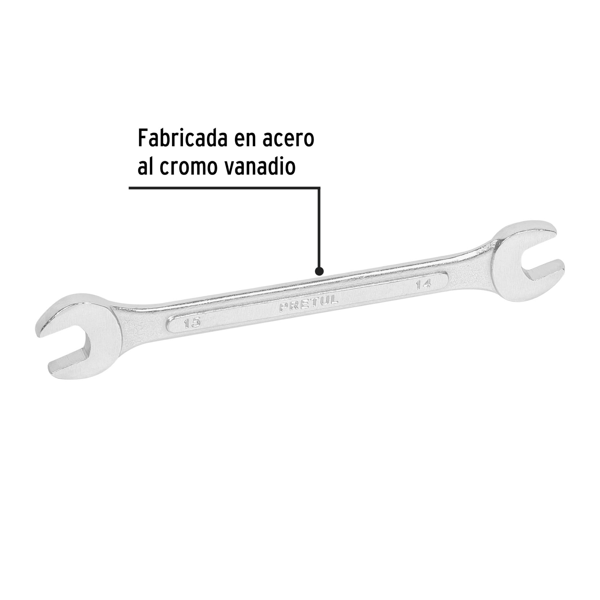 Llave Métricas De Boca 14 x 15 x 185 mm mm - Imagen 3