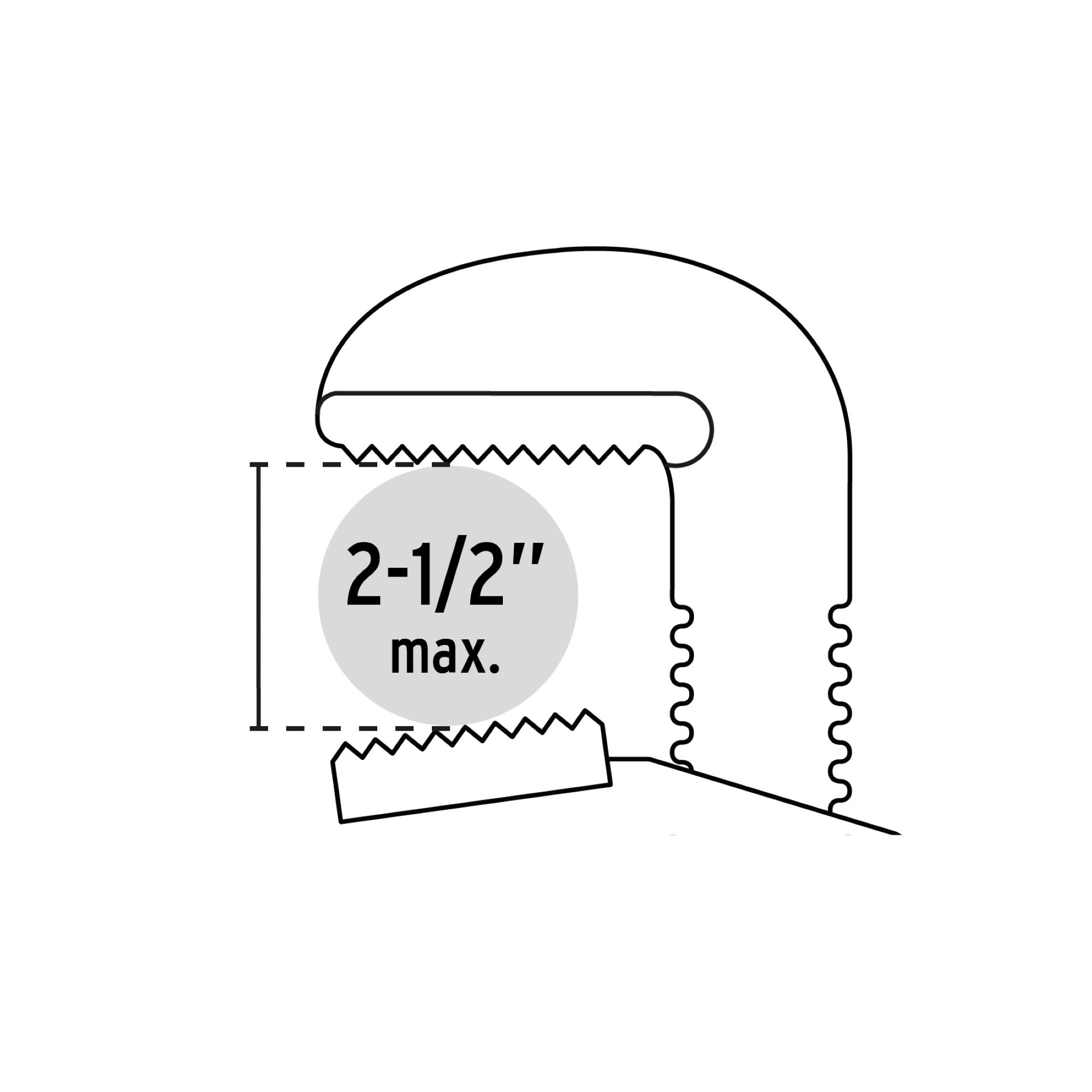 Llave De Tubo De 24" (60 cm) Con Apertura Máxima De 6.4 cm - Imagen 3
