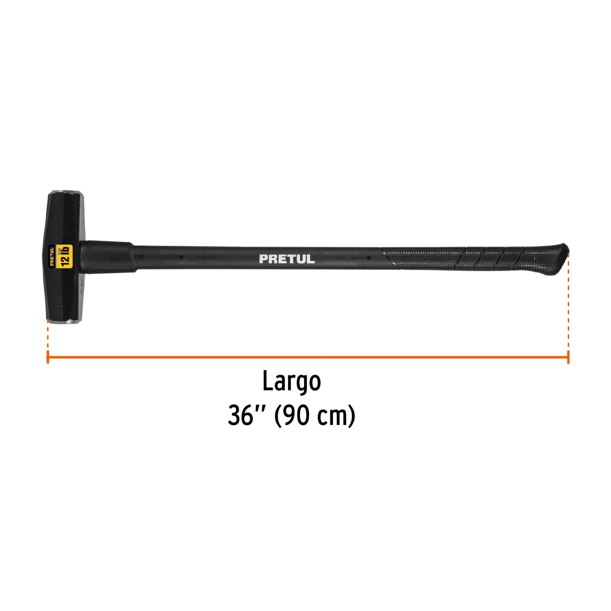 Maceta Tipo Nevada De 12 Lb Con Mango De Encino De 36" - Imagen 3