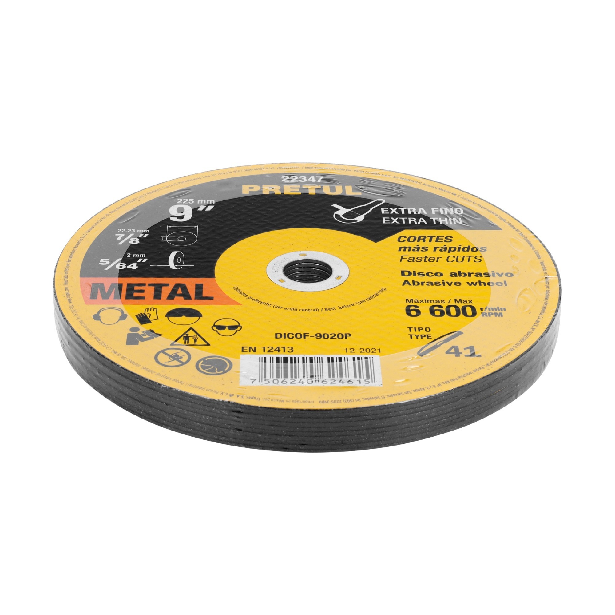 Disco Corte Extrafino De Metal De 9". Uso General - Imagen 2