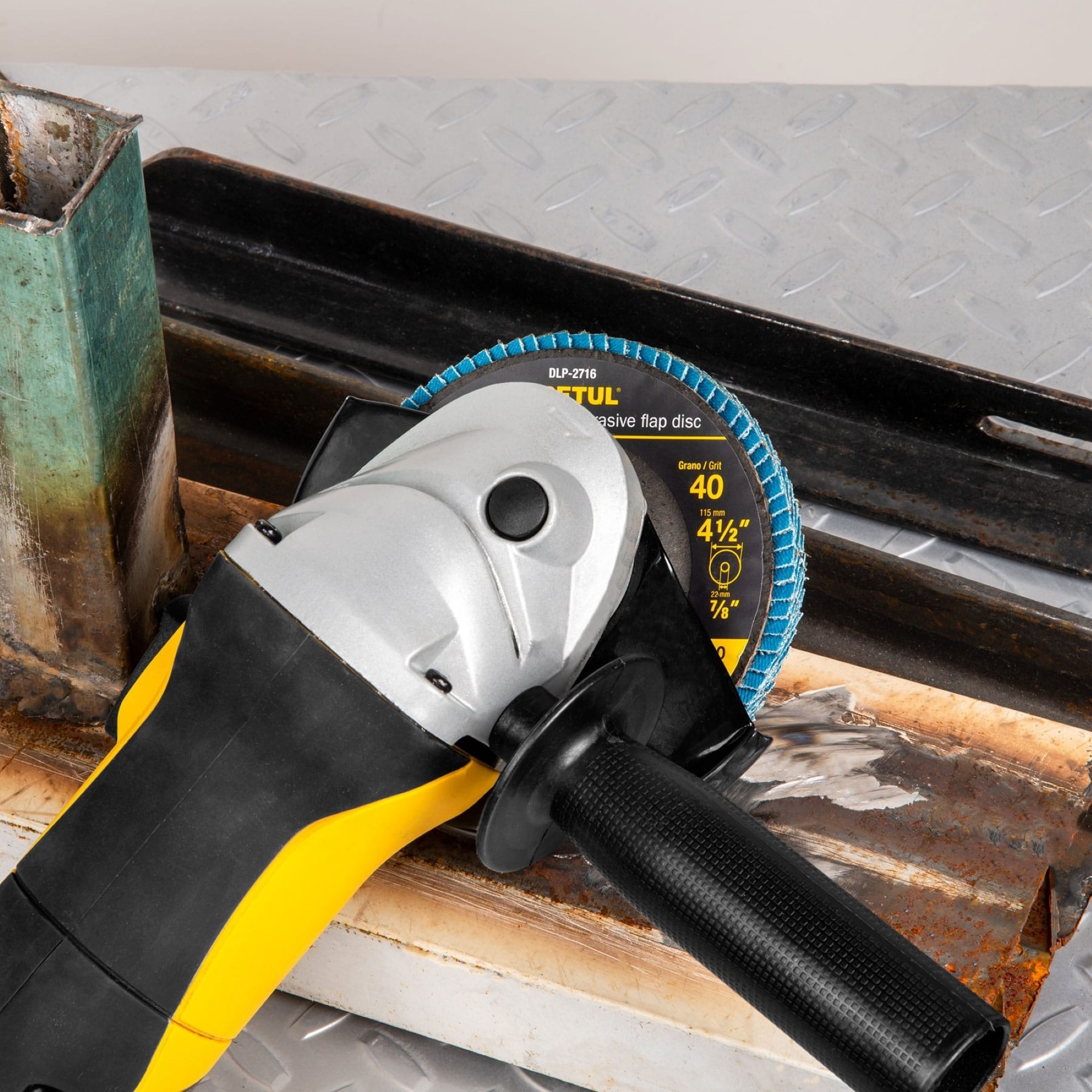 Disco Laminado Flap De 4.1/2" Centro 7/8" Grano 40 - Imagen 2