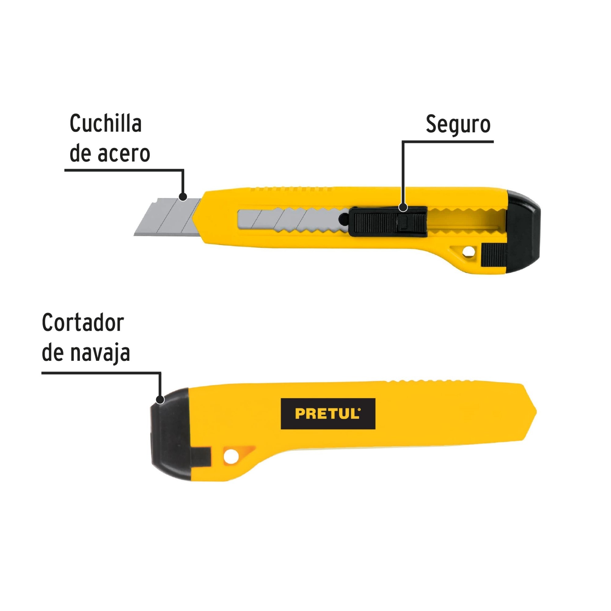 Bisturí Uso Hogar Para Cuchillas De 18 mm Incluye Navajas - Imagen 3