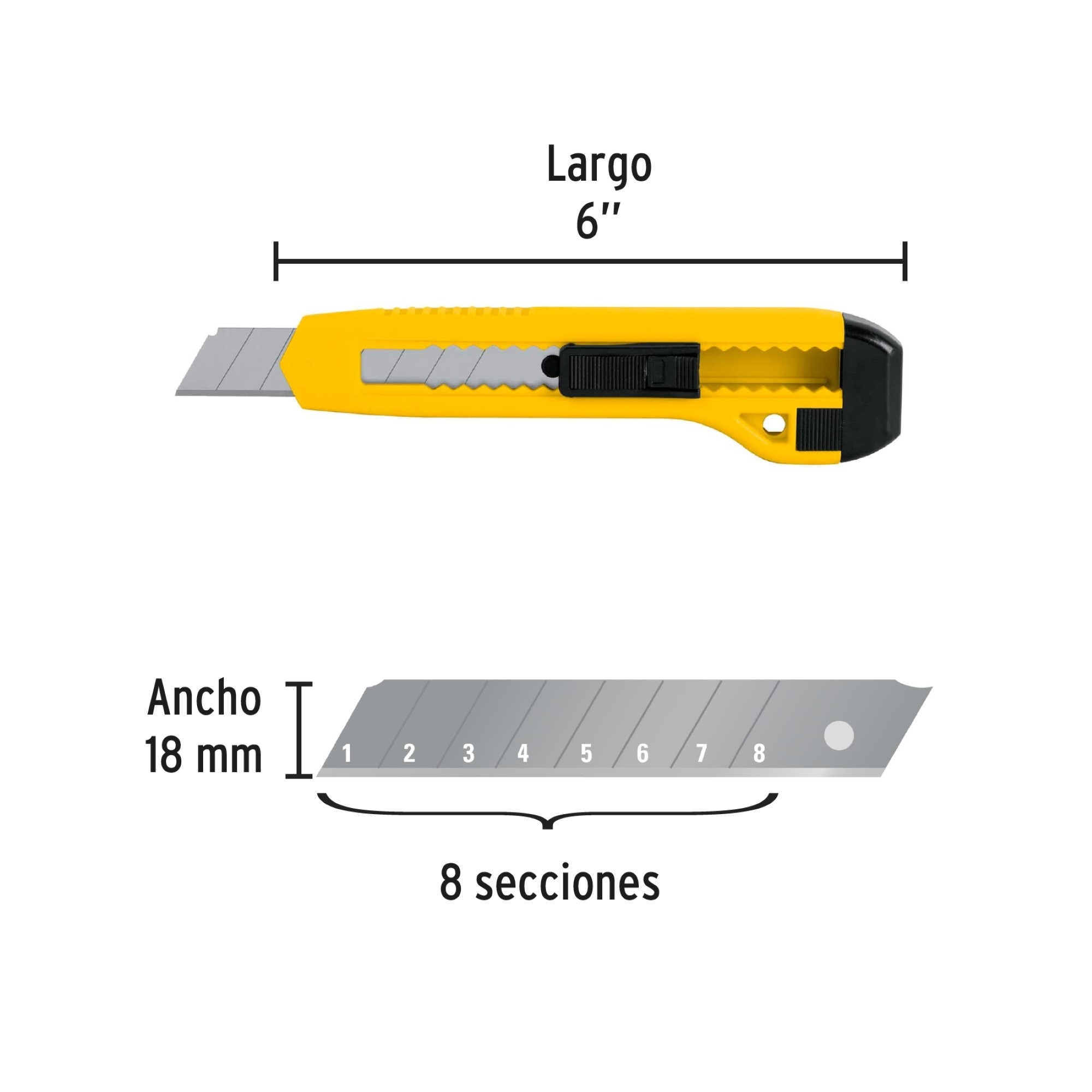 Bisturí Uso Hogar Para Cuchillas De 18 mm Incluye Navajas - Imagen 4