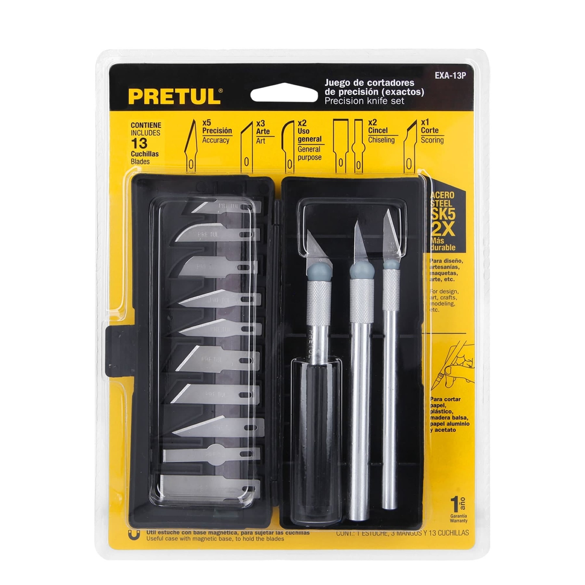 Juego Bisturíes Exacto Cutter Profesional Uso Rudo 13 Hojas - Imagen 4