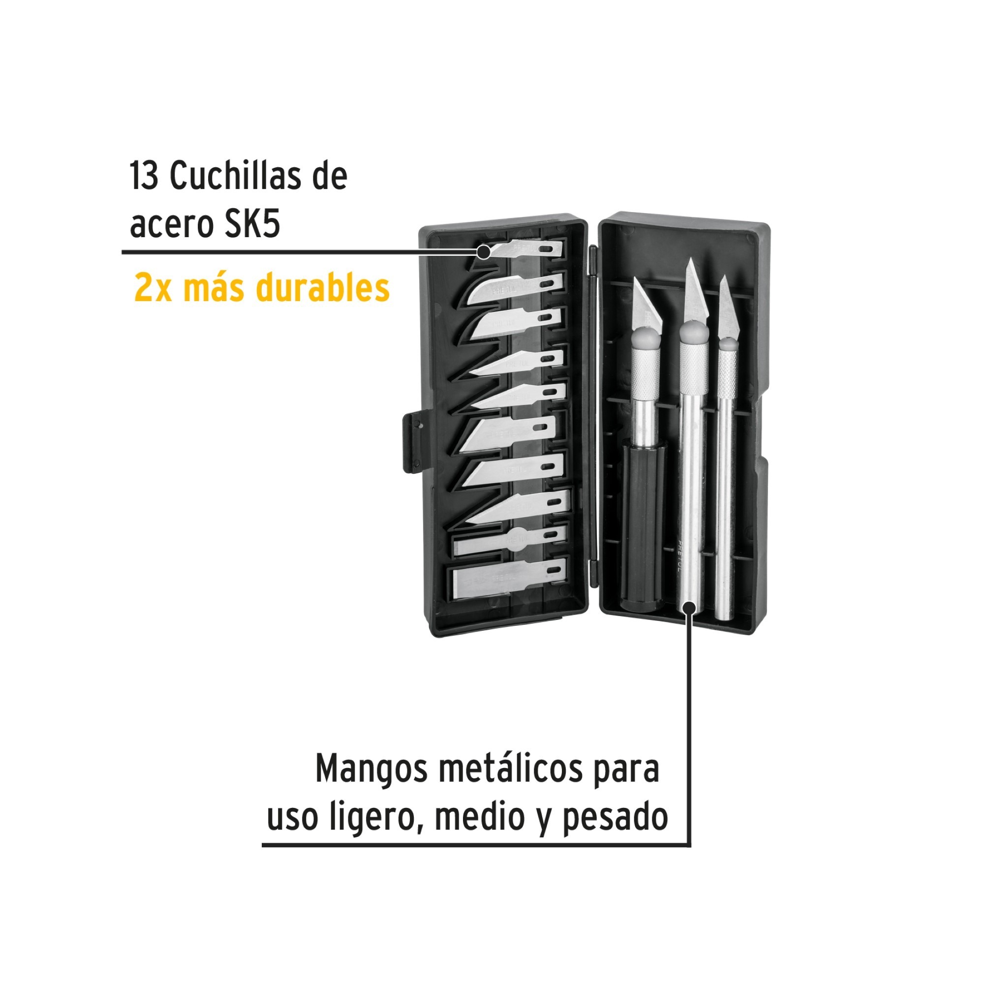 Juego Bisturíes Exacto Cutter Profesional Uso Rudo 13 Hojas - Imagen 6