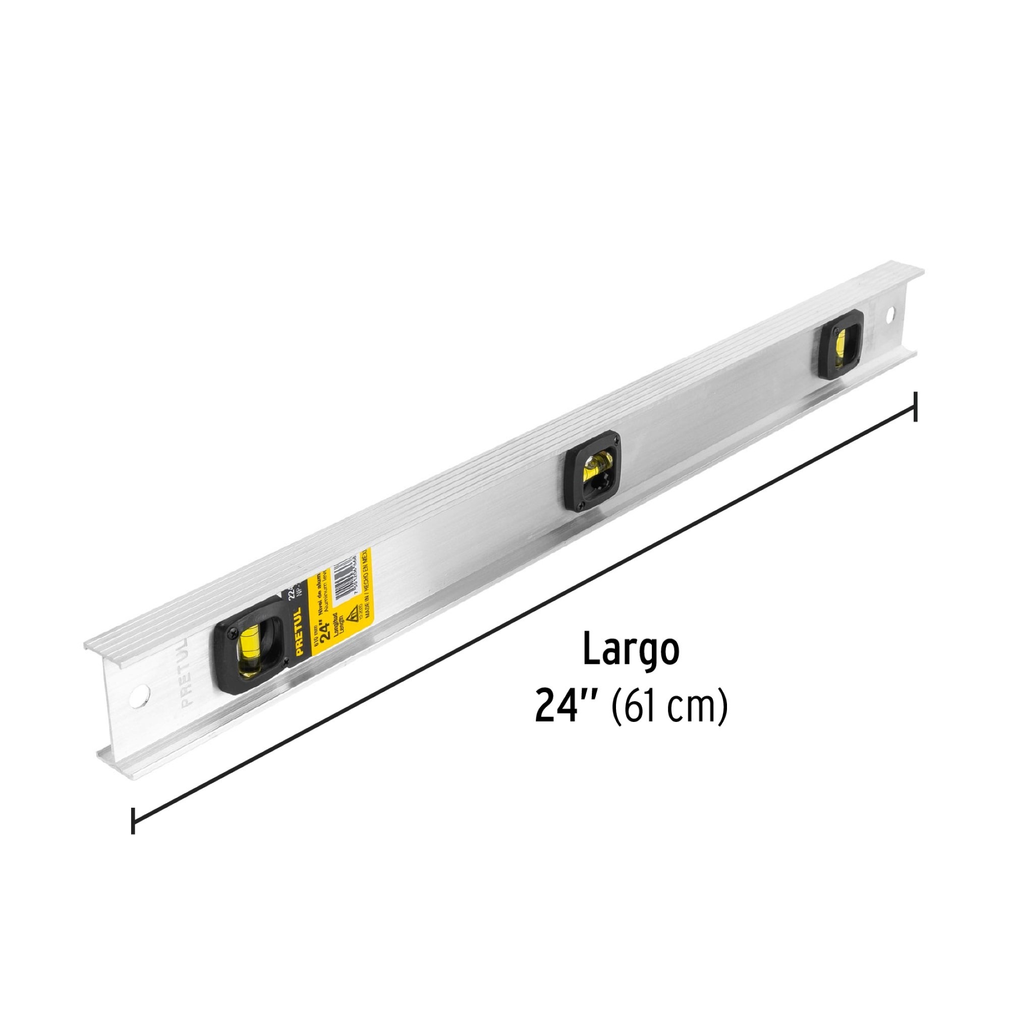 Nivel De 24" Con Cuerpo De Aluninio Profesional - Imagen 3