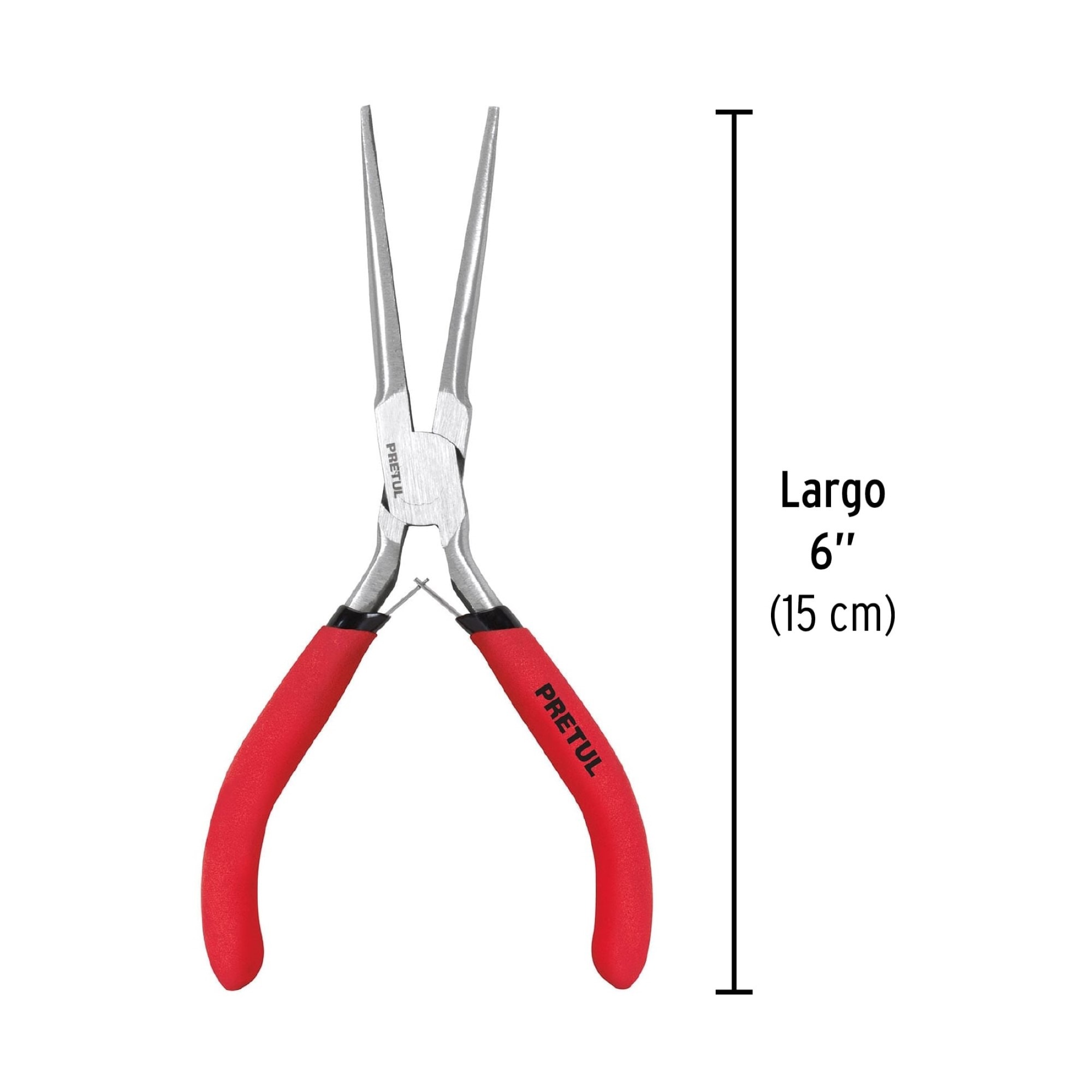 Alicate De Pinza Punta Larga De 6" Mango De Pvc - Imagen 5
