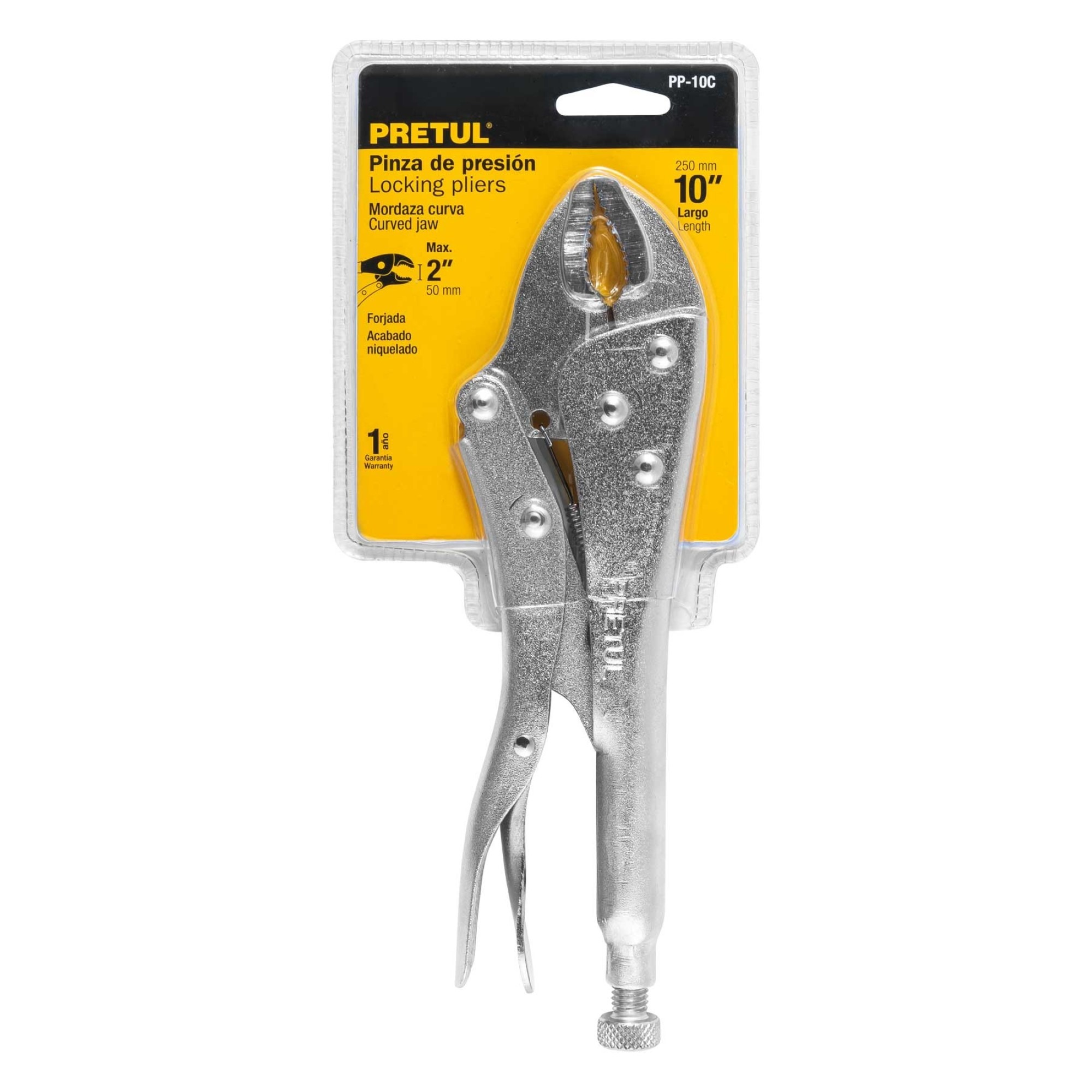 Alicate De Presión Curvo De 10" Hombresolo Antideslizante - Imagen 2