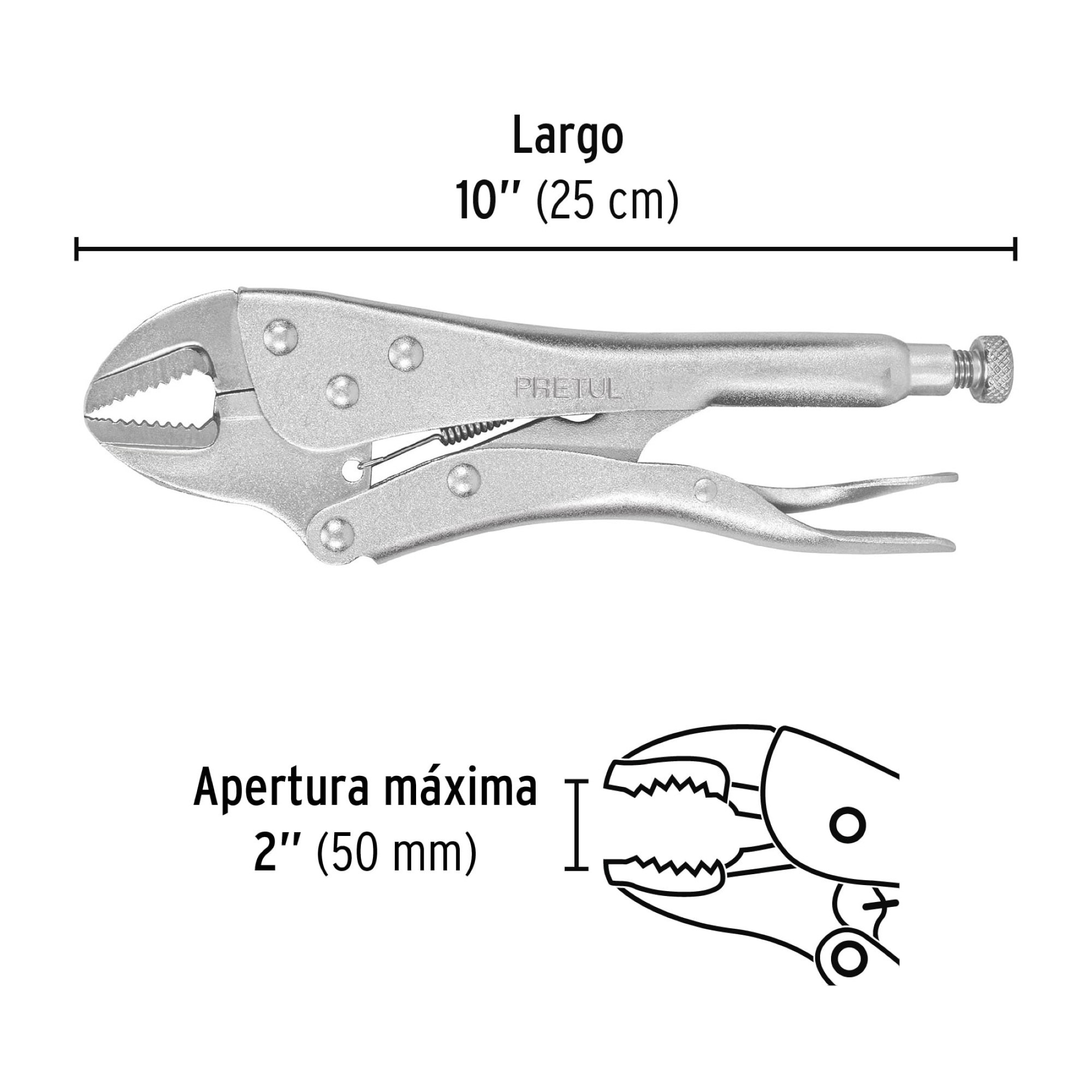 Alicate De Presión Recto De 10" Hombresolo - Imagen 4