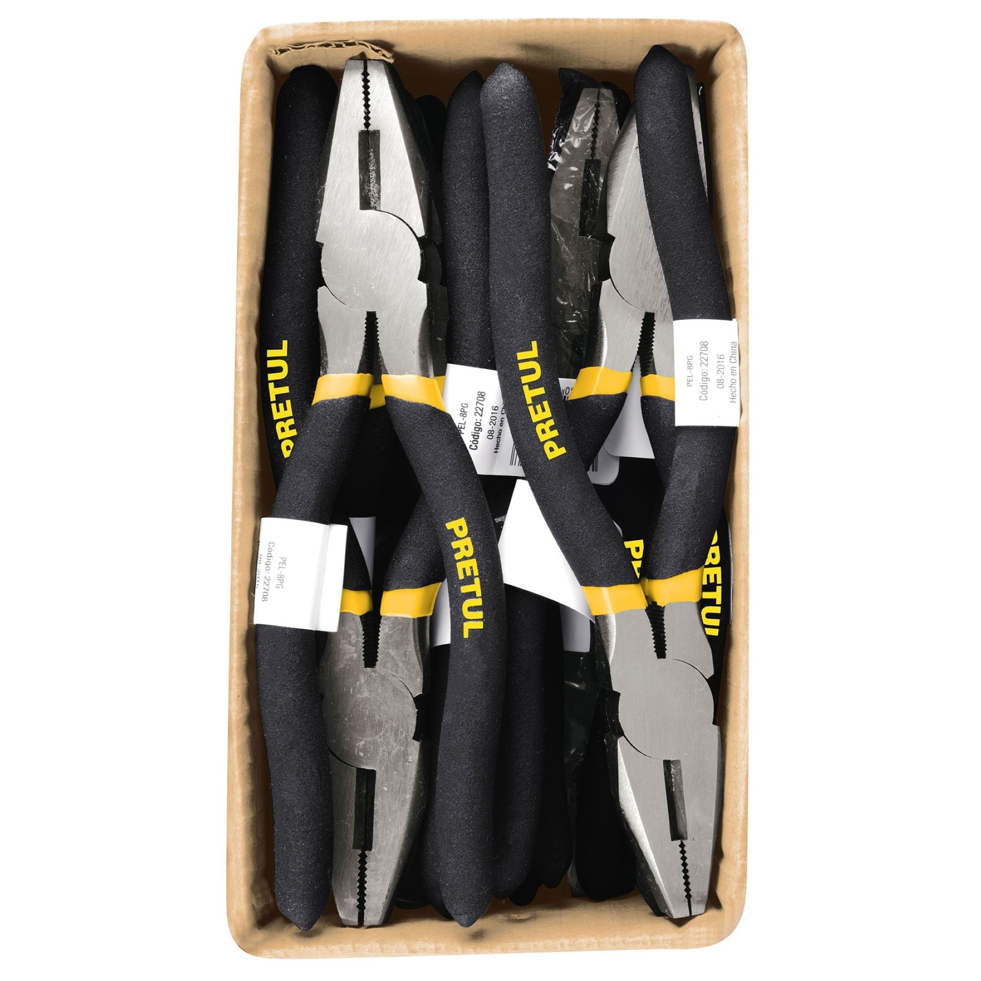 Alicate Para Electricista De 20 cm De Pvc Antiderrapante - Imagen 2