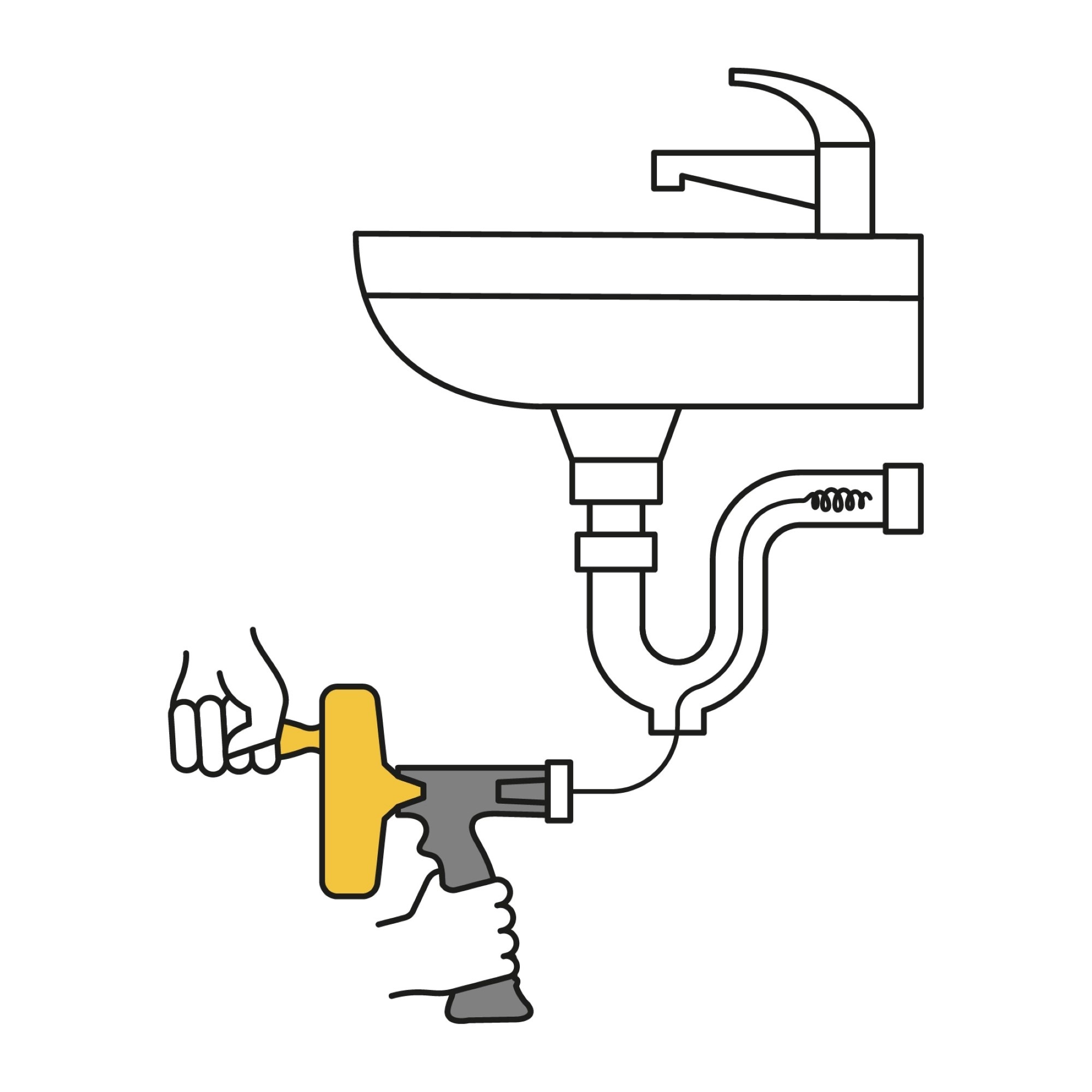 Sonda Destapacaños De 7.6 Metros Para Tuberías De 1-1/2" - Imagen 3