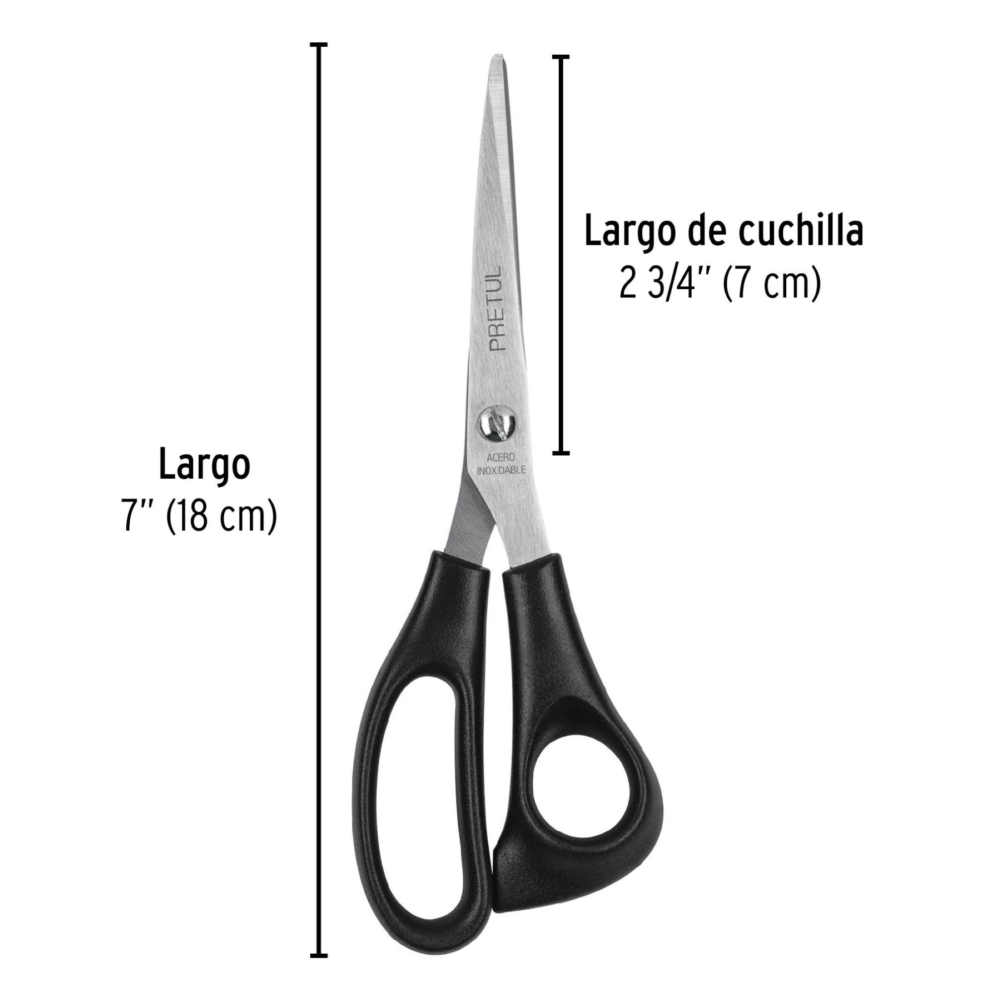 Tijeras De 18 cm En Acero Inoxidable Para Hogar Y Oficina - Imagen 4