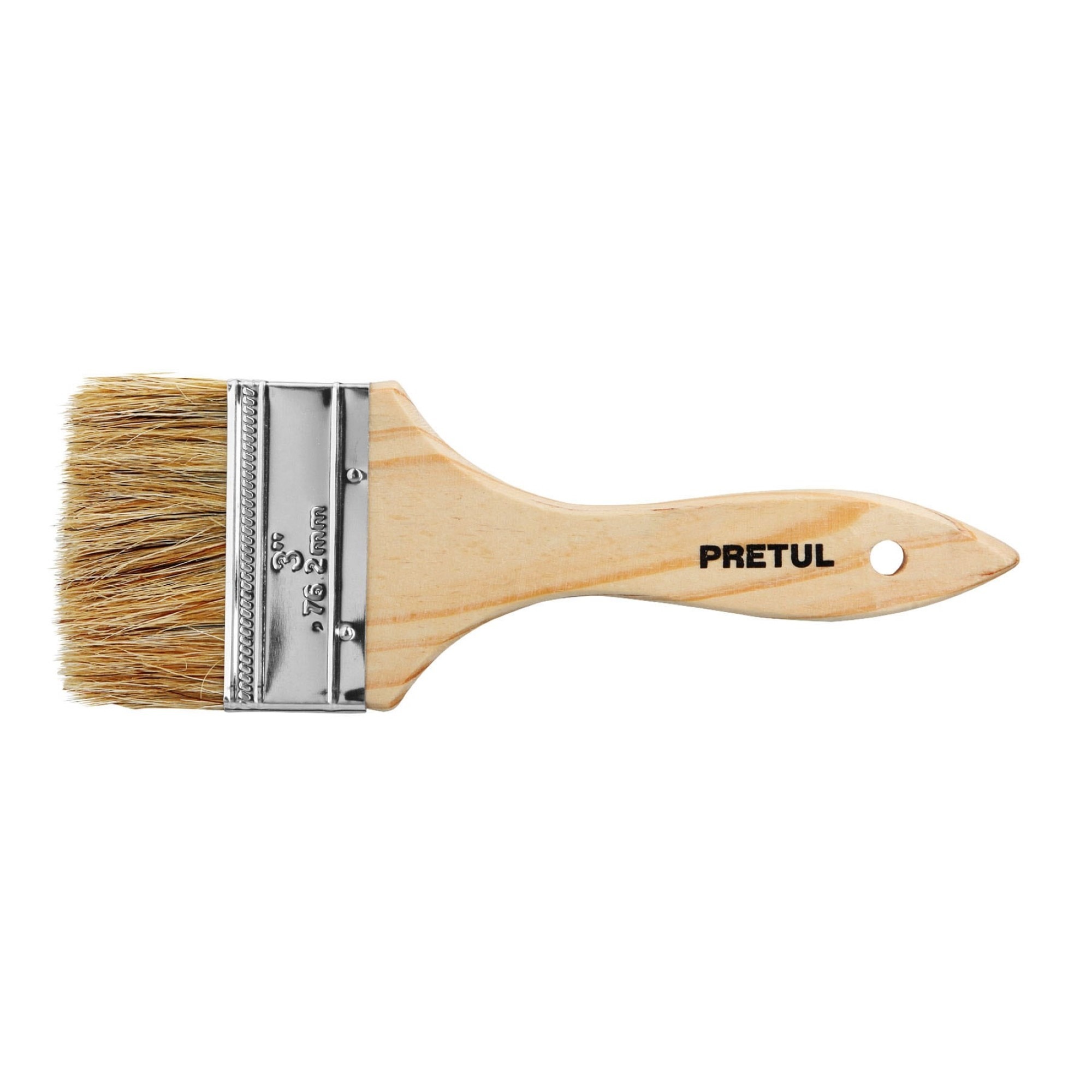 Brocha De 3" Con Mango De Madera. Usos Generales