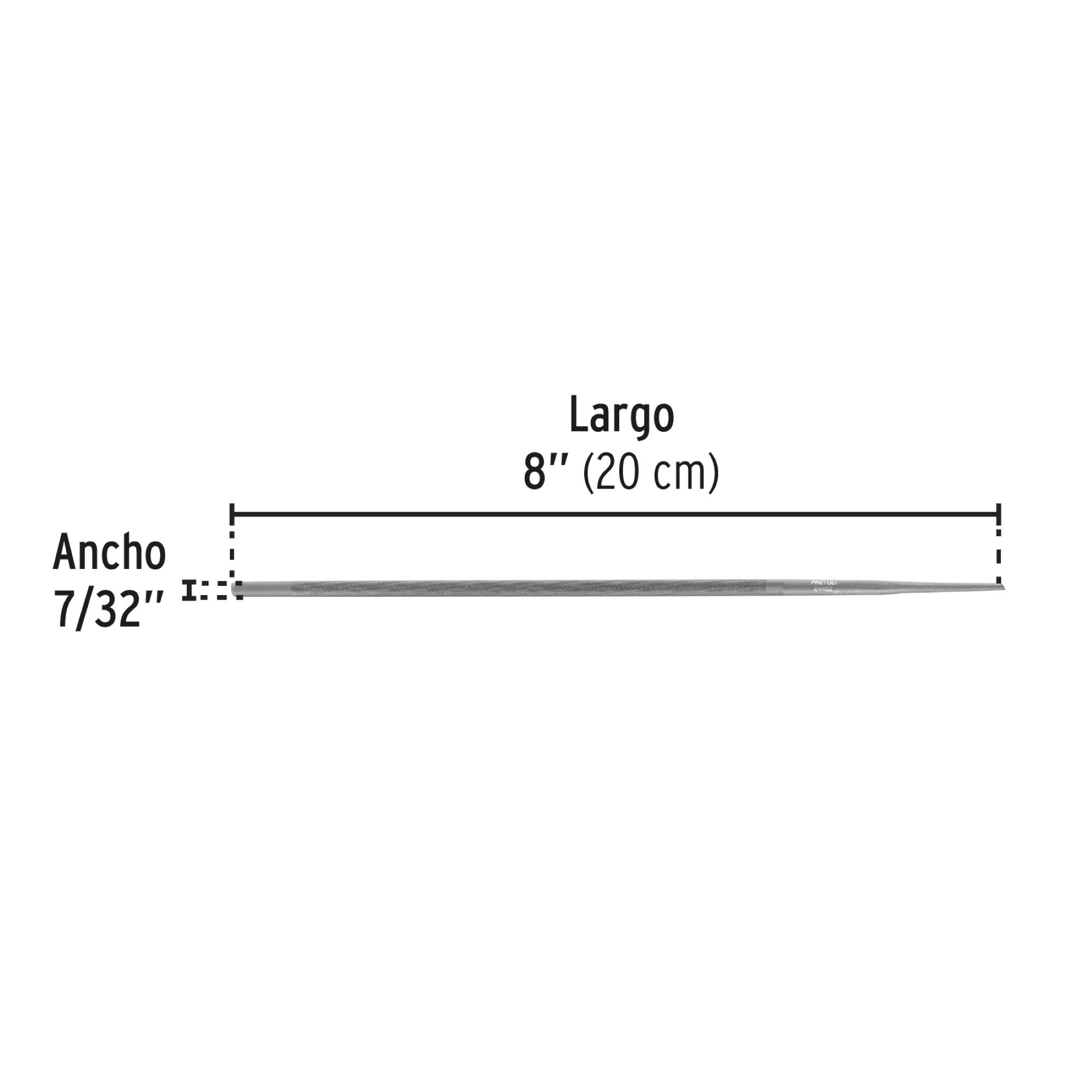 Lima De 20 cm Para Motosierra Con Espesor De 5.5 mm - Imagen 4