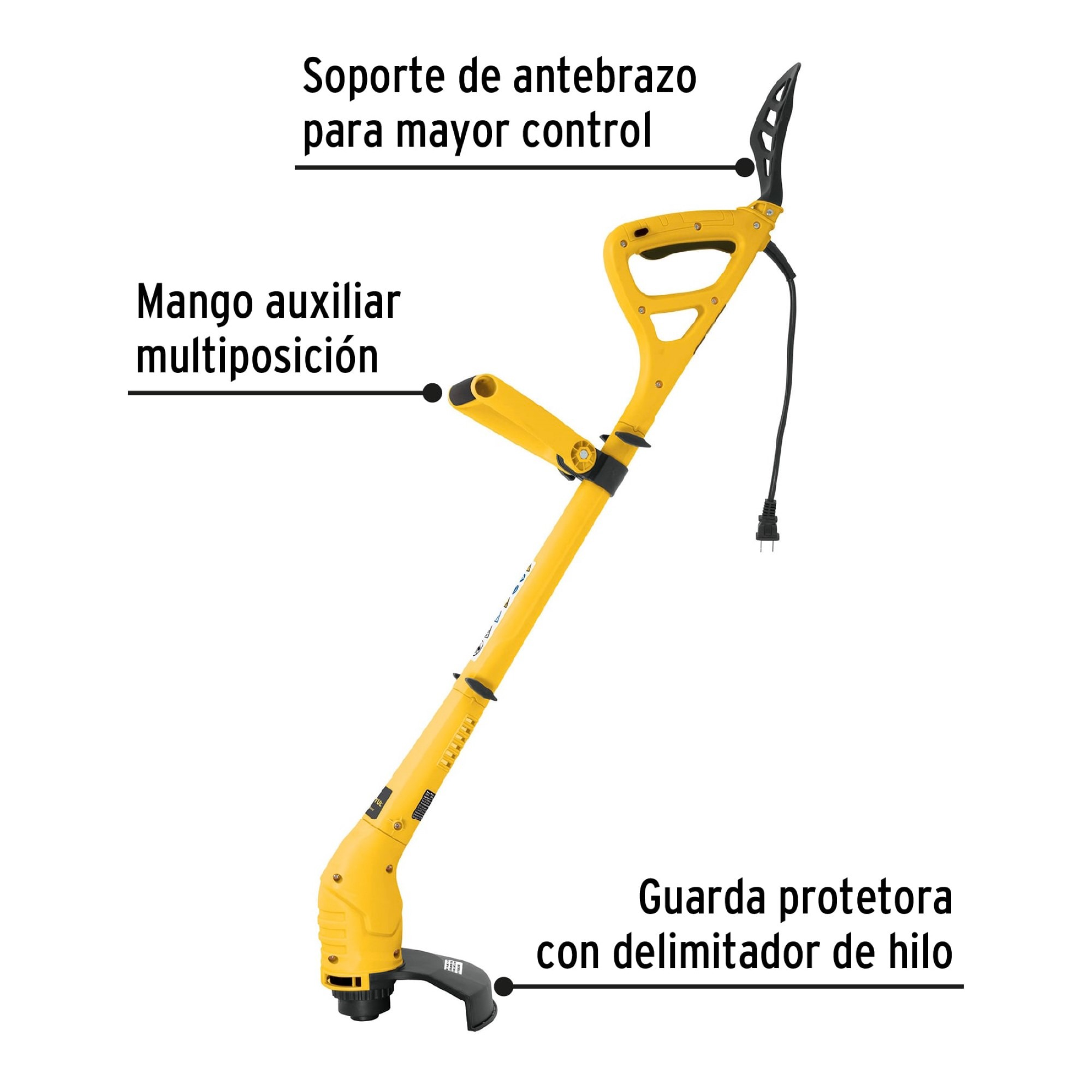 Guadaña Podadora O Desbrozadora Eléctrica 300 W Corte 9" - Imagen 3