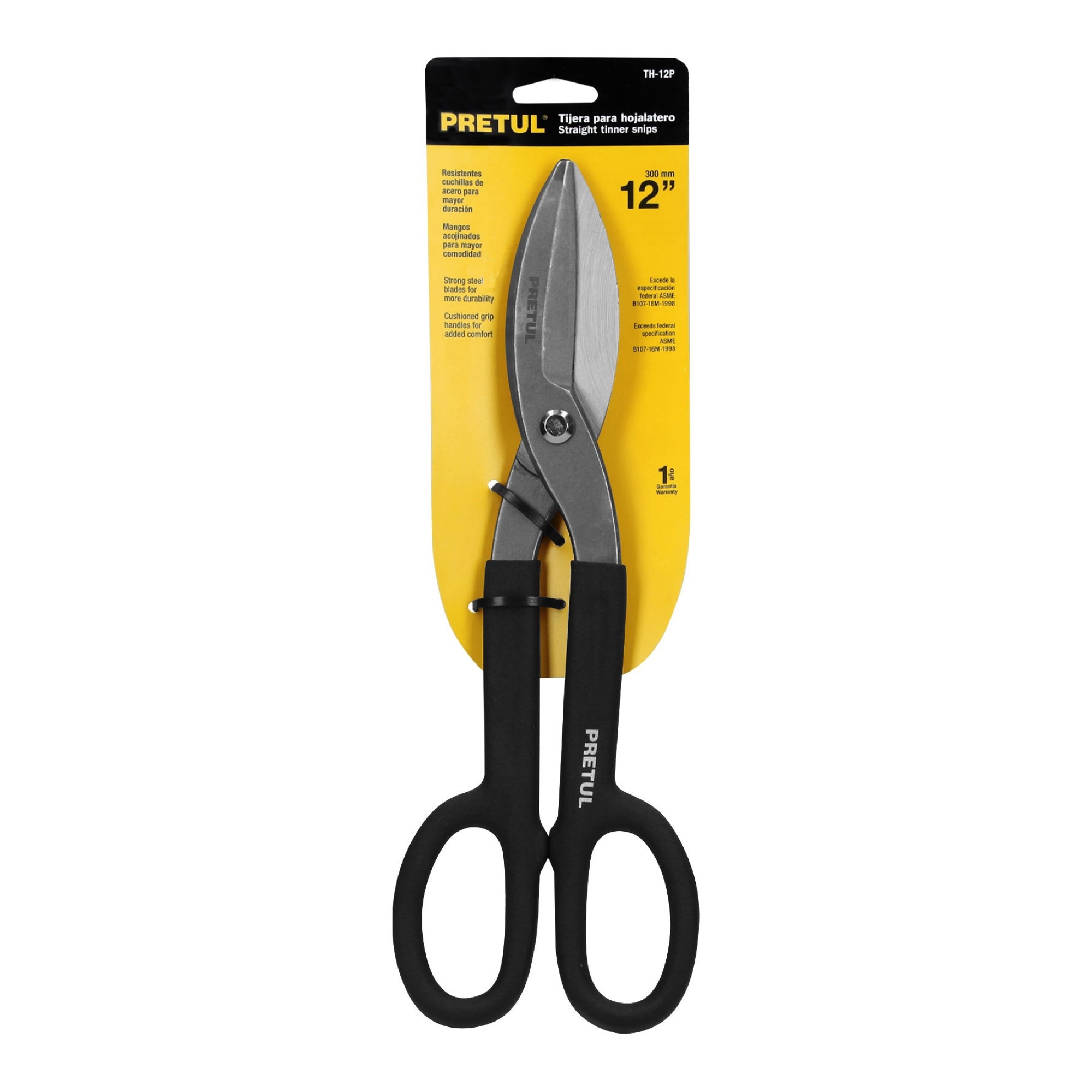 Tijeras Para Hojalatero De 30 cm En Acero Y Mango De Pvc - Imagen 2