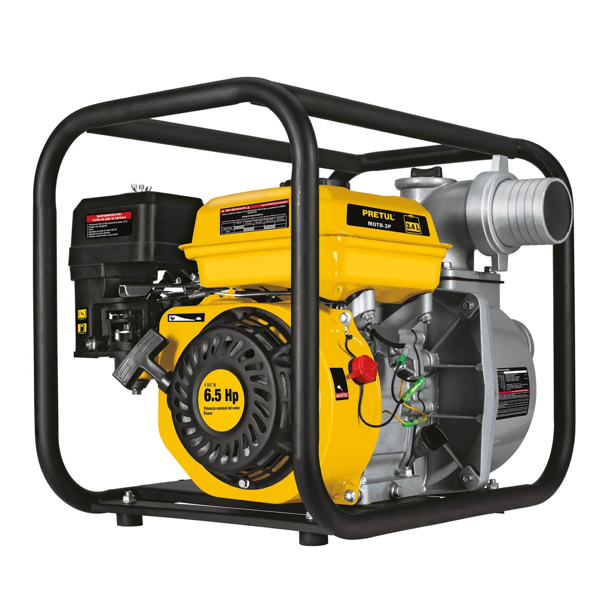 Motobomba Autocebante De 3" A Gasolina 212 cc Profesional