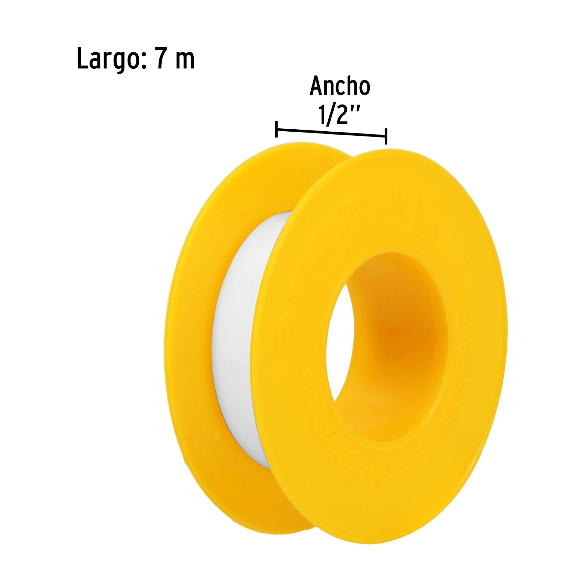 Cinta Teflón De 1/2" Multiusos Largo 7 Metros - Imagen 4