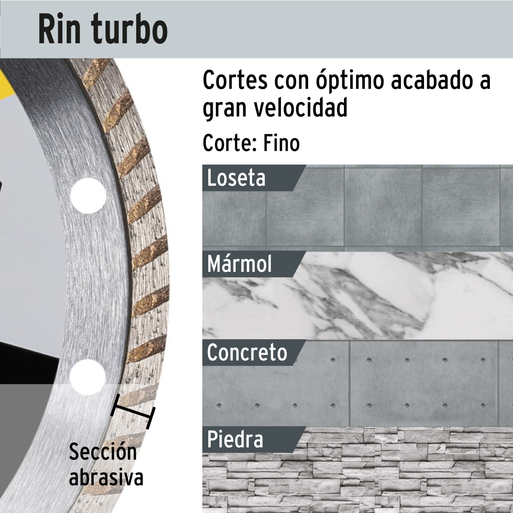 Disco De Diamante 4.1/2" Rin Turbo - Imagen 4