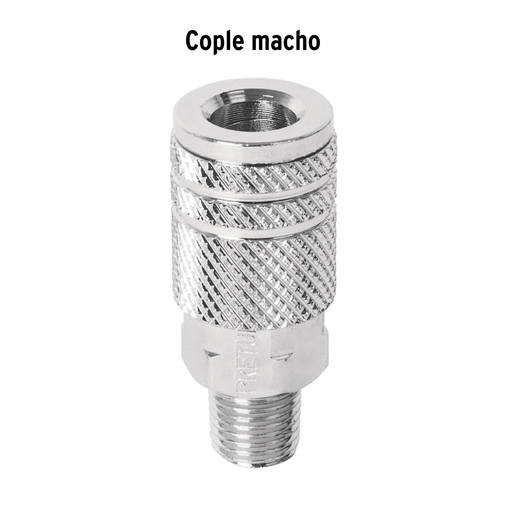 Acople Rápido Cromado De 1/4 Npt Para Compresor Macho - Imagen 3
