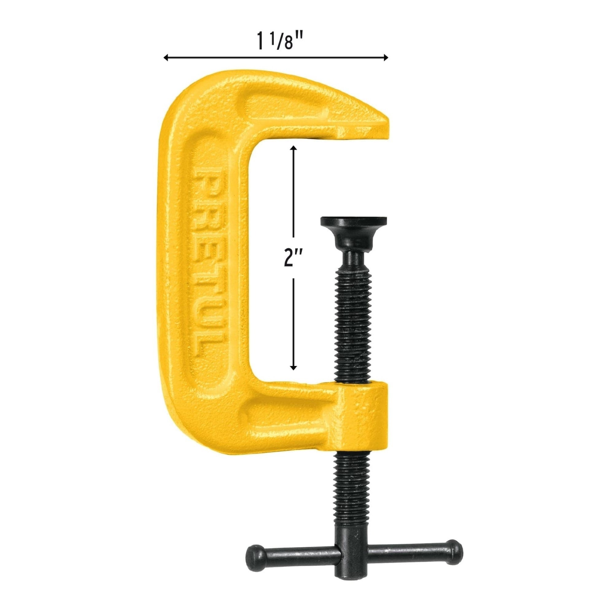 Prensa Tipo C 2" Cuerpo De Hierro Nodular Para Carpintería - Imagen 2