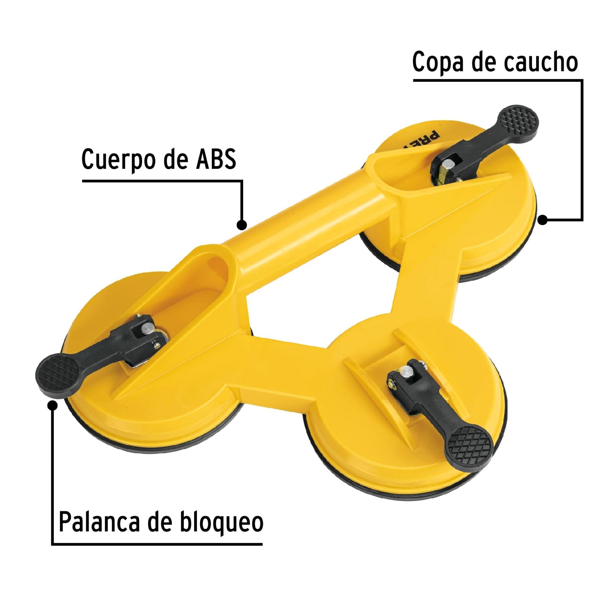 Ventosa Tipo Chupa De Abs Para Vidrio Cap Carga 100 kg - Imagen 3