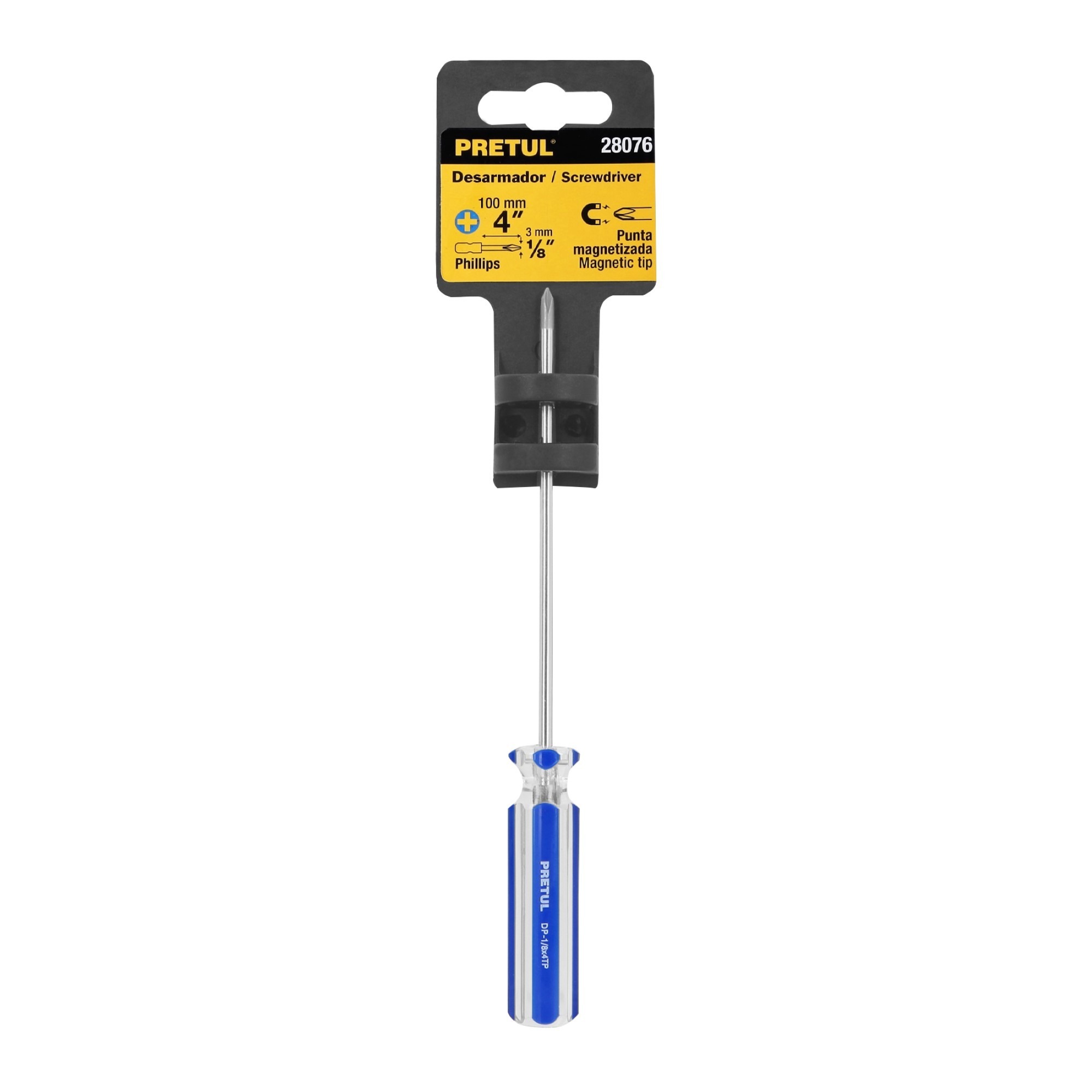 Destornillador Punta Phillips De 1/8" x 4" Con Mango De PVC - Imagen 2
