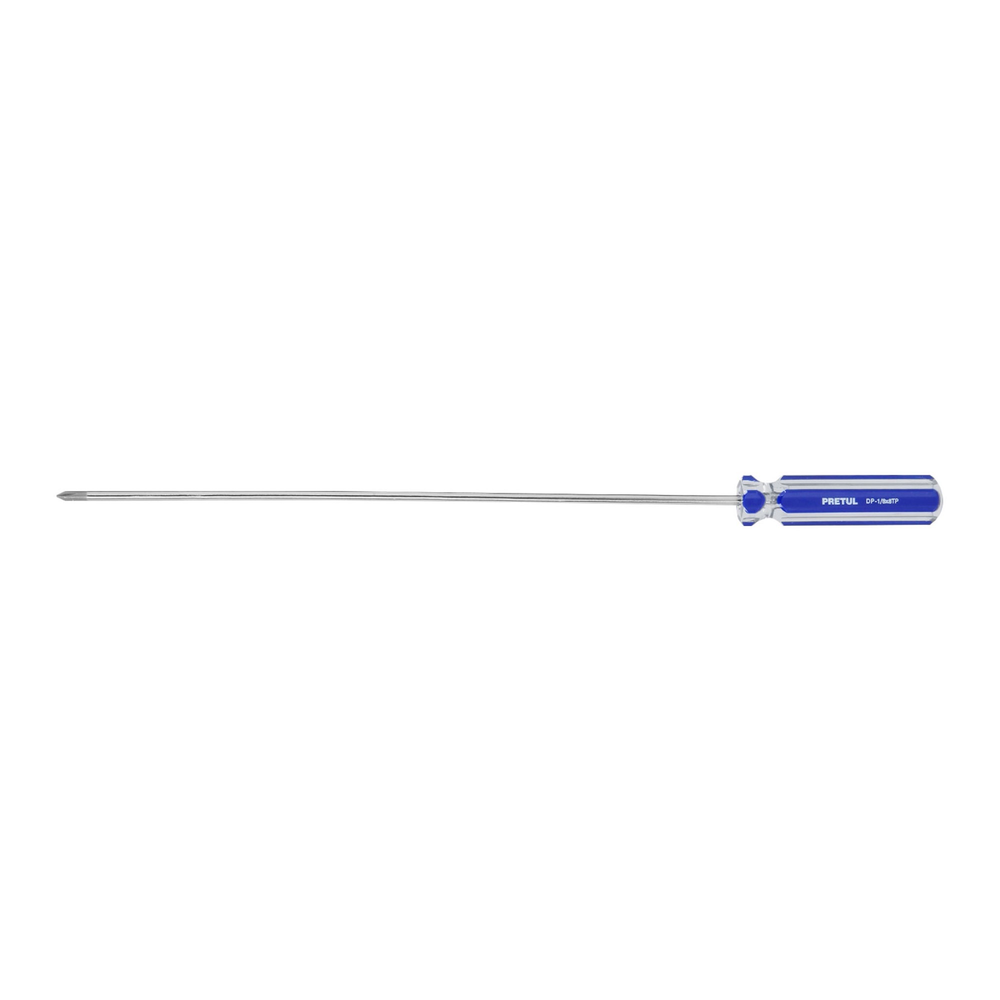 Destornillador Punta Phillips De 1/8" x 8" Con Mango De PVC