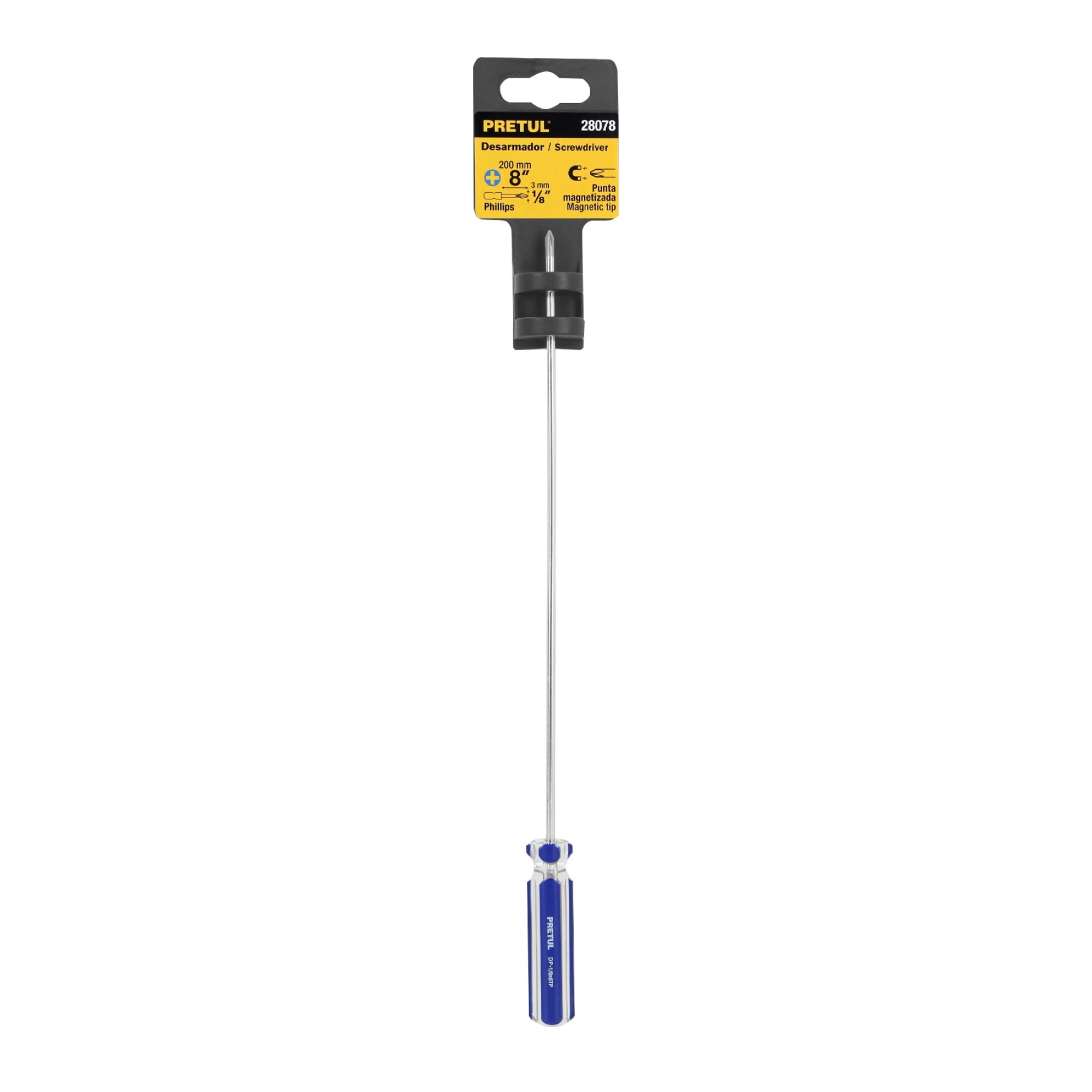 Destornillador Punta Phillips De 1/8" x 8" Con Mango De PVC - Imagen 2
