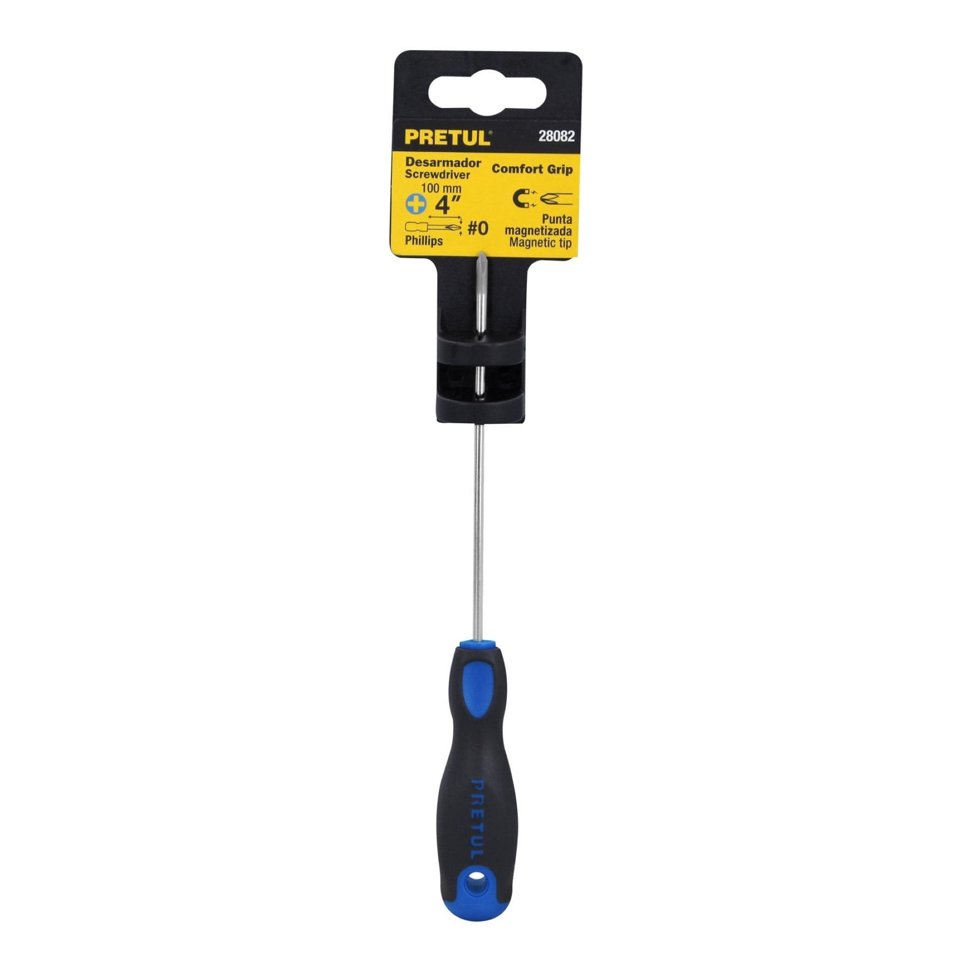 Destornillador Punta Phillips 1/8" x 4" Mango Comfort Grip - Imagen 2