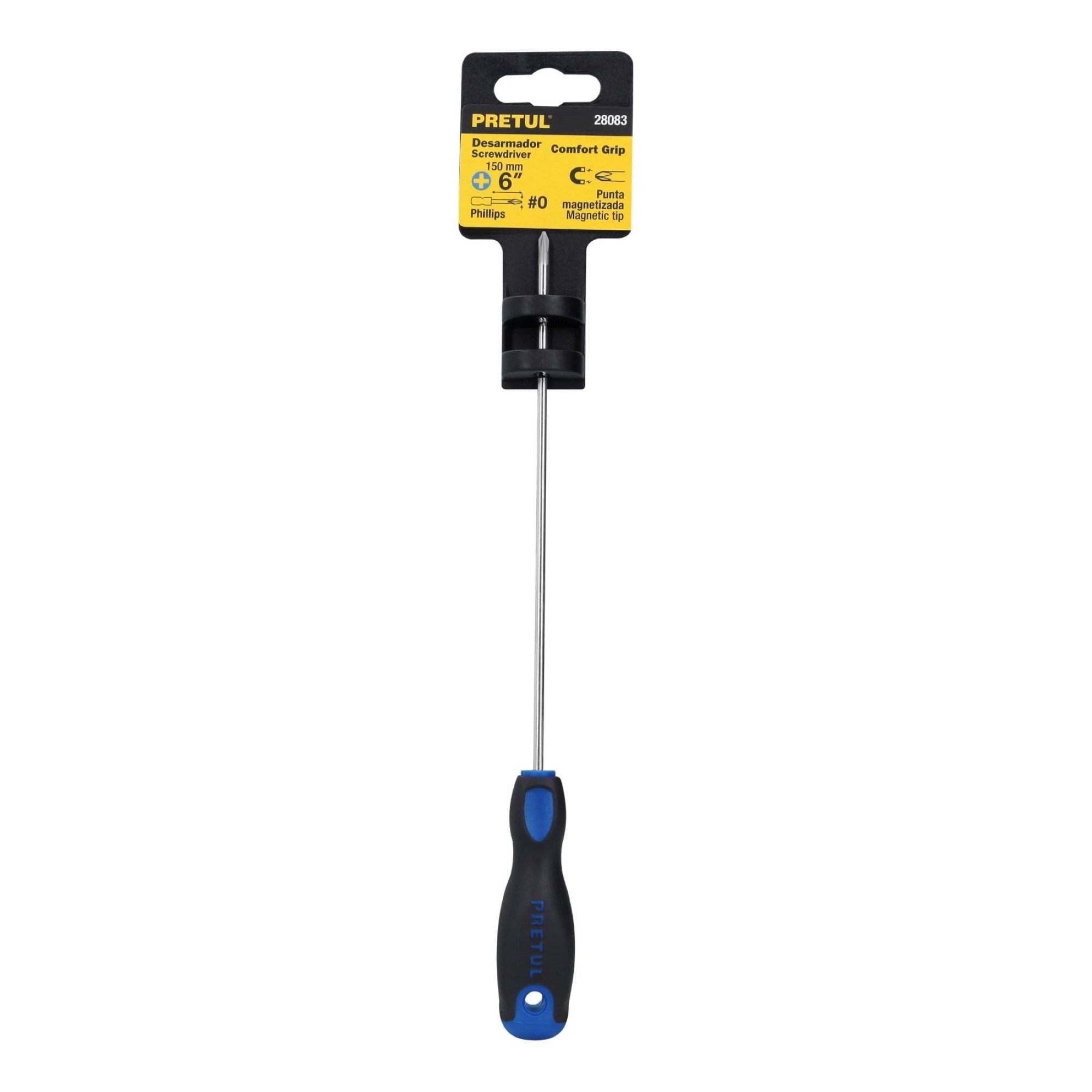 Destornillador Punta Phillips 1/8" x 6" Mango Comfort Grip - Imagen 2