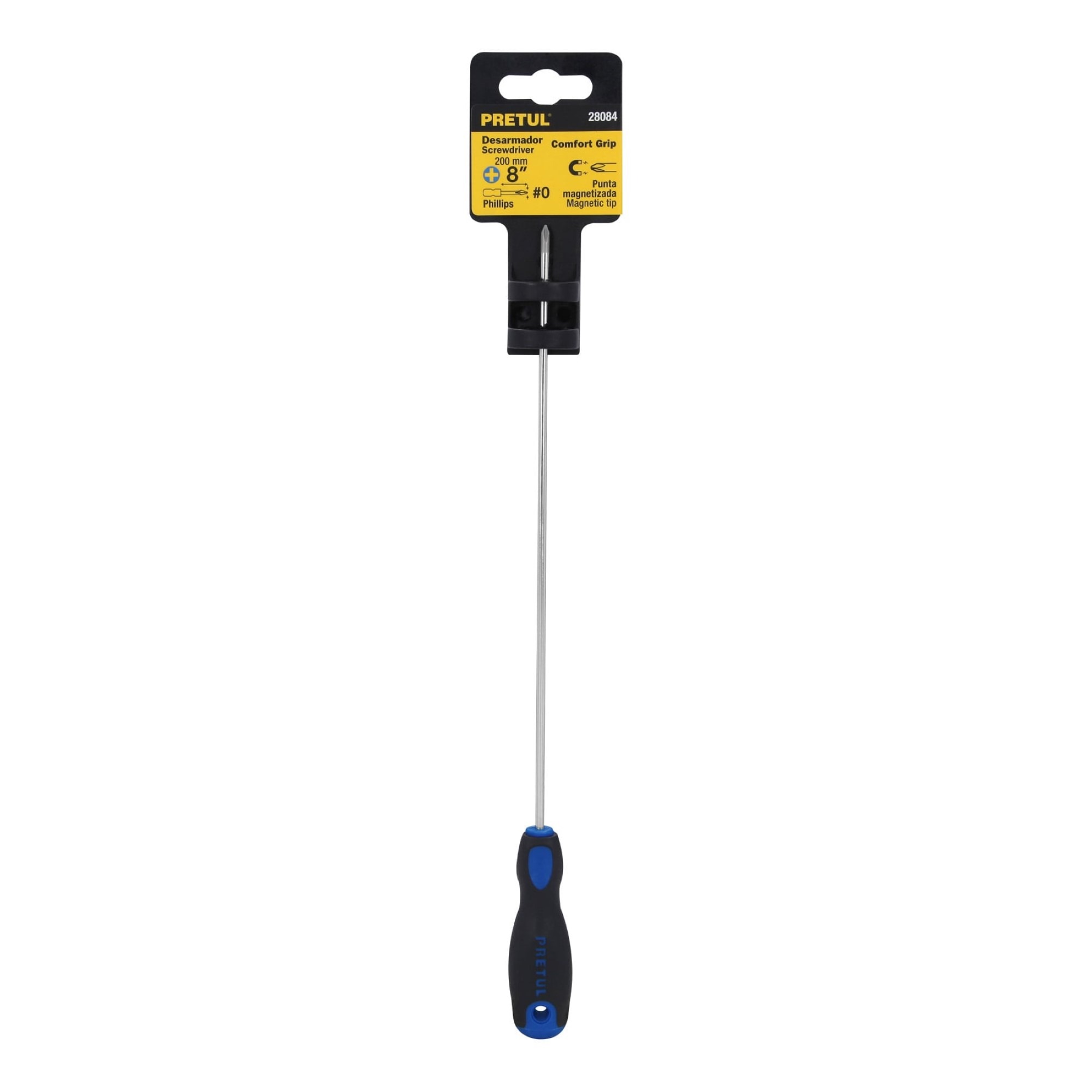 Destornillador Punta Phillips 1/8" x 8" Mango Comfort Grip - Imagen 2