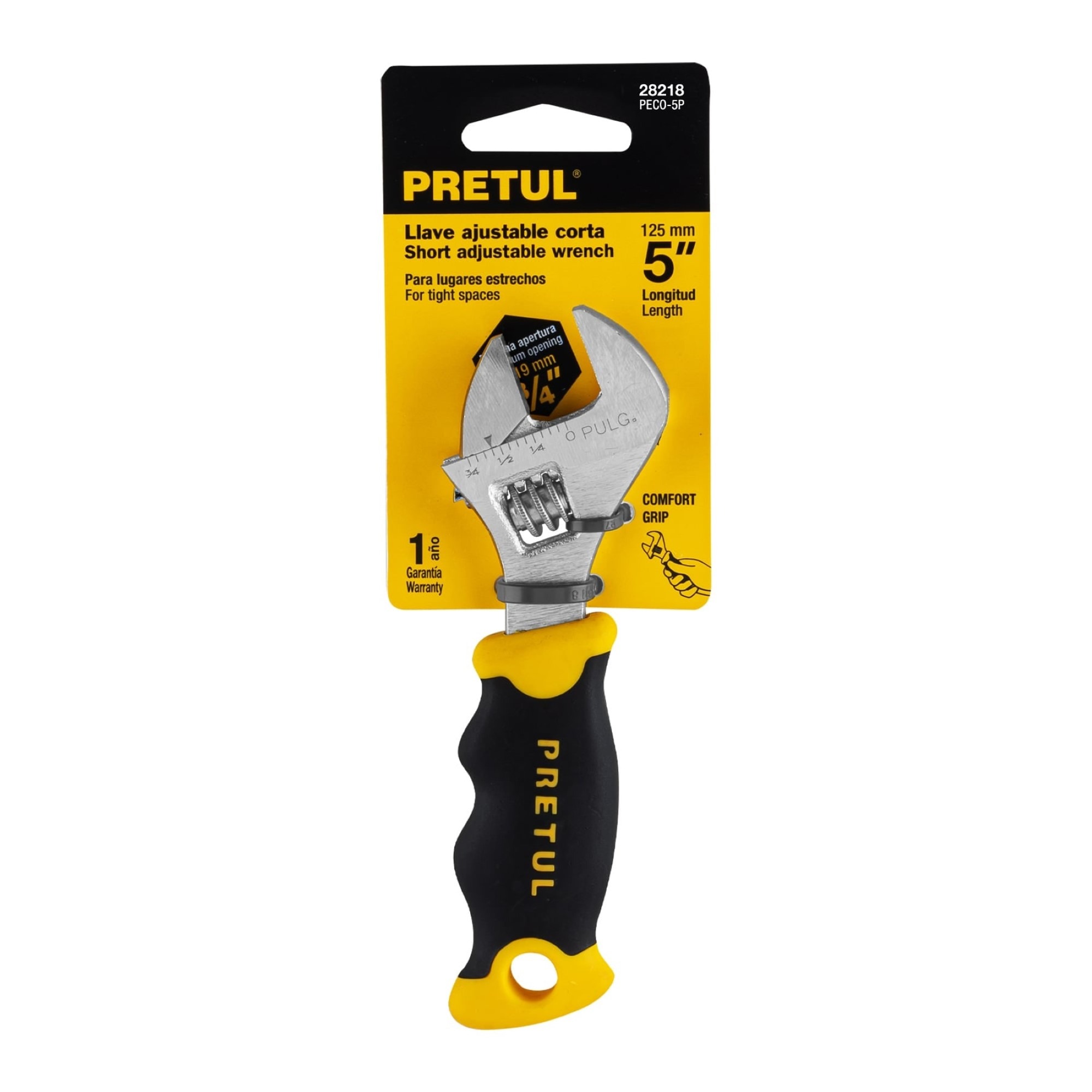 Llave Ajustable De 5" Forjada En Acero Al Carbono - Imagen 2