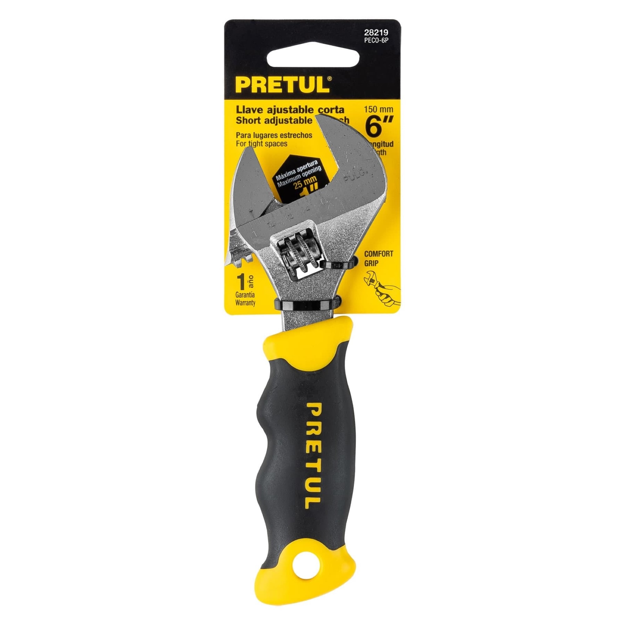 Llave Ajustable De 6" Forjada En Acero Al Carbono - Imagen 2