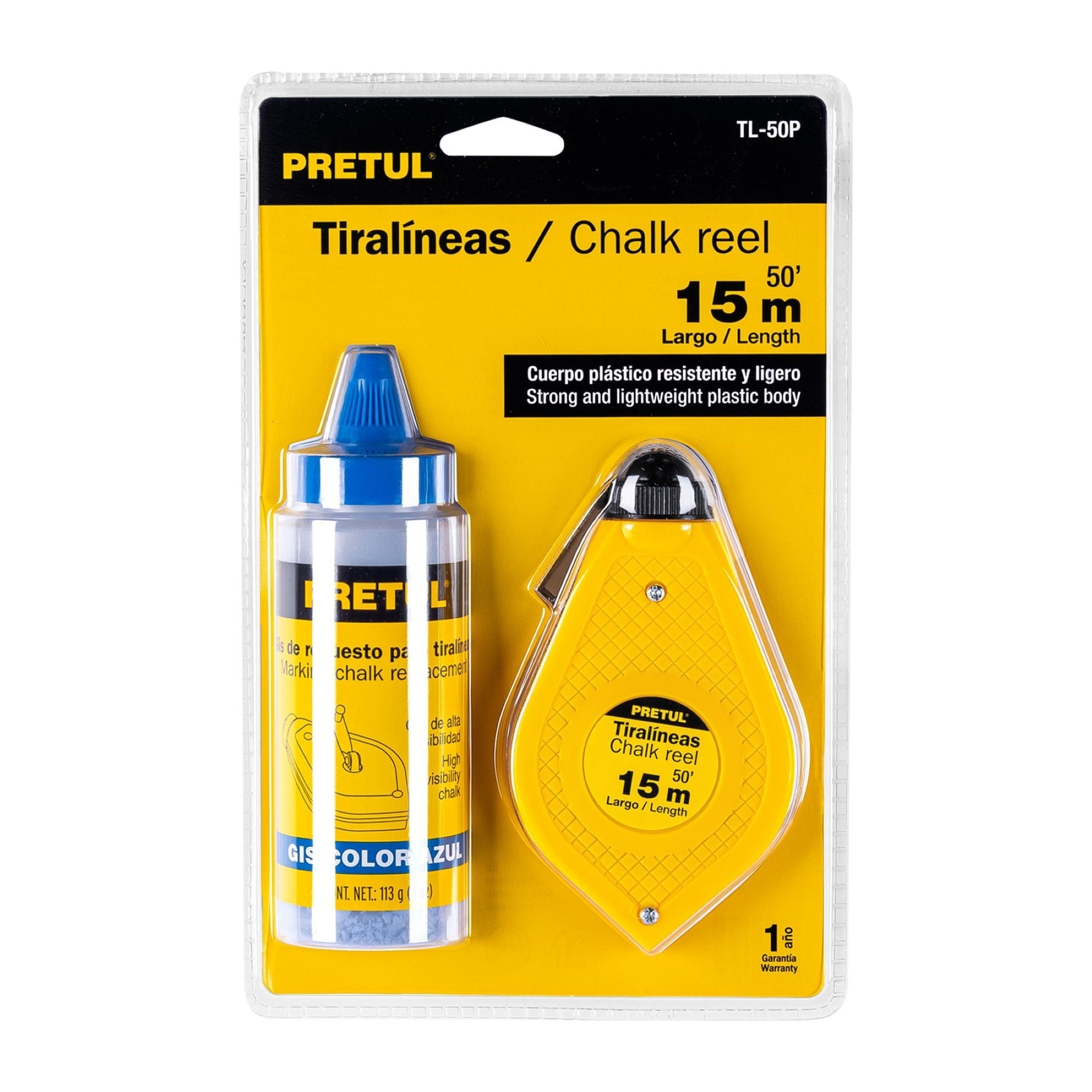 Cimbra Plástica De 15 Metros. Incluye Tinta Azul De 4 Oz - Imagen 2