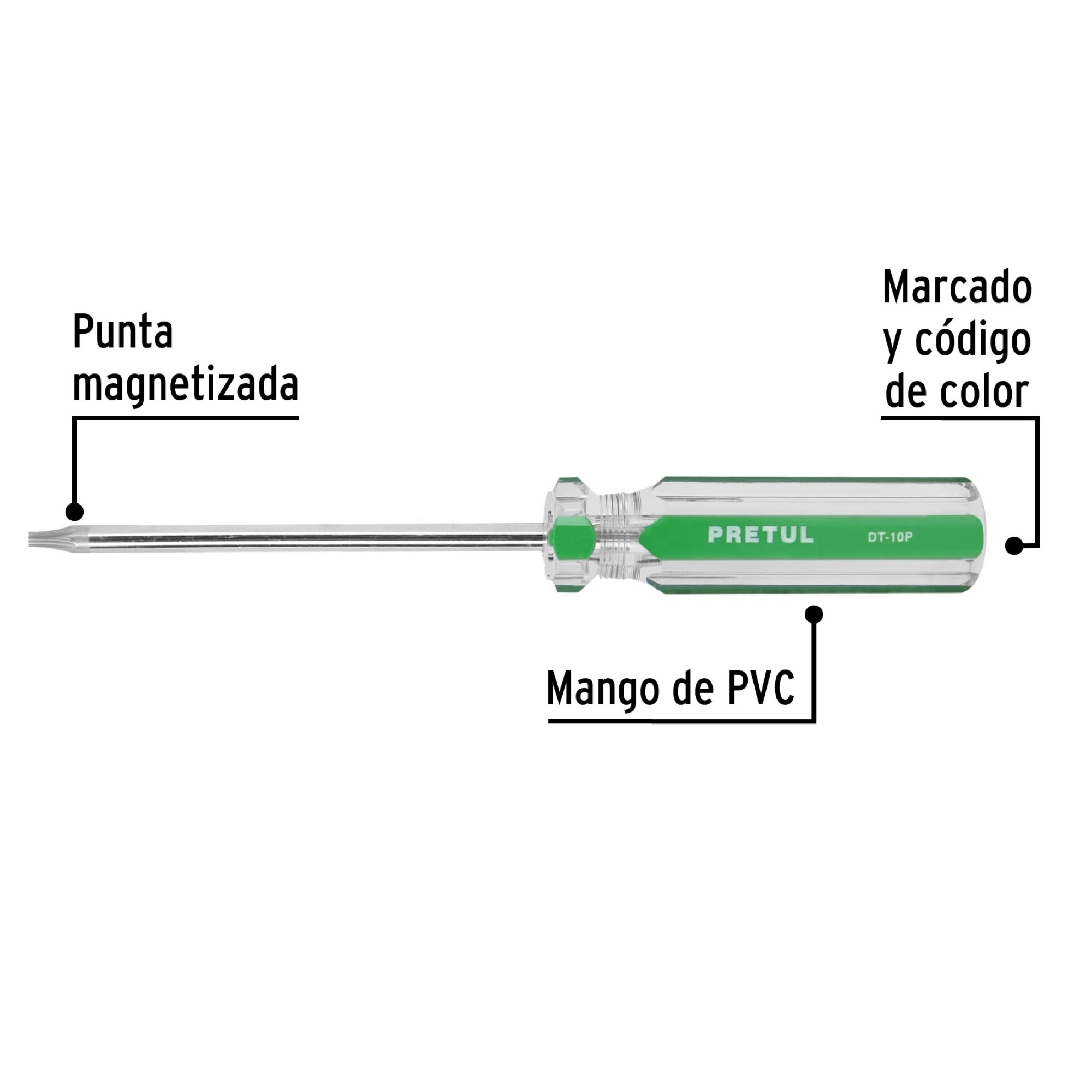 Destornillador Punta Torx T 10 Con Mango De PVC - Imagen 3