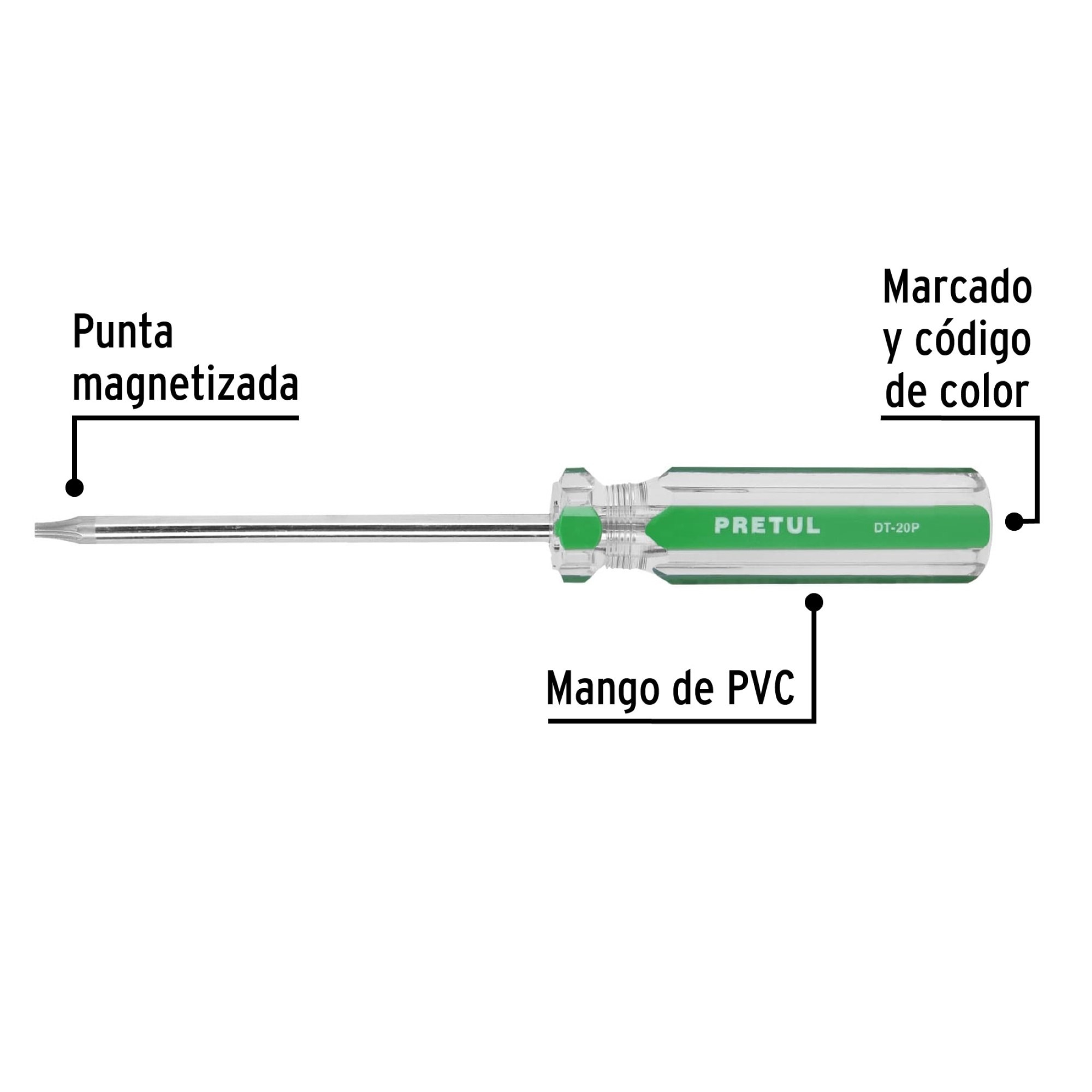 Destornillador Punta Torx T 20 Con Mango De PVC - Imagen 3