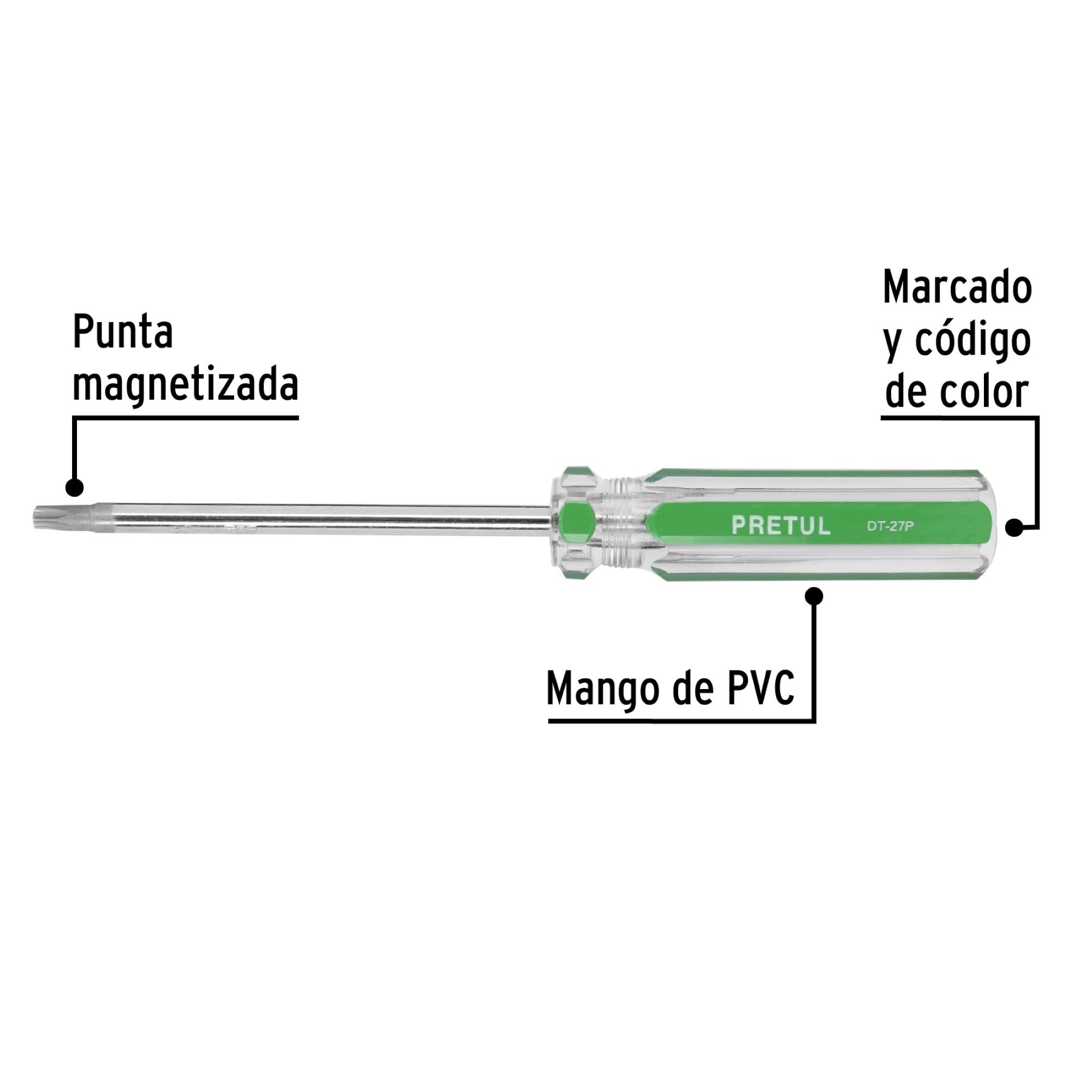 Destornillador Punta Torx T 27 Con Mango De PVC - Imagen 3