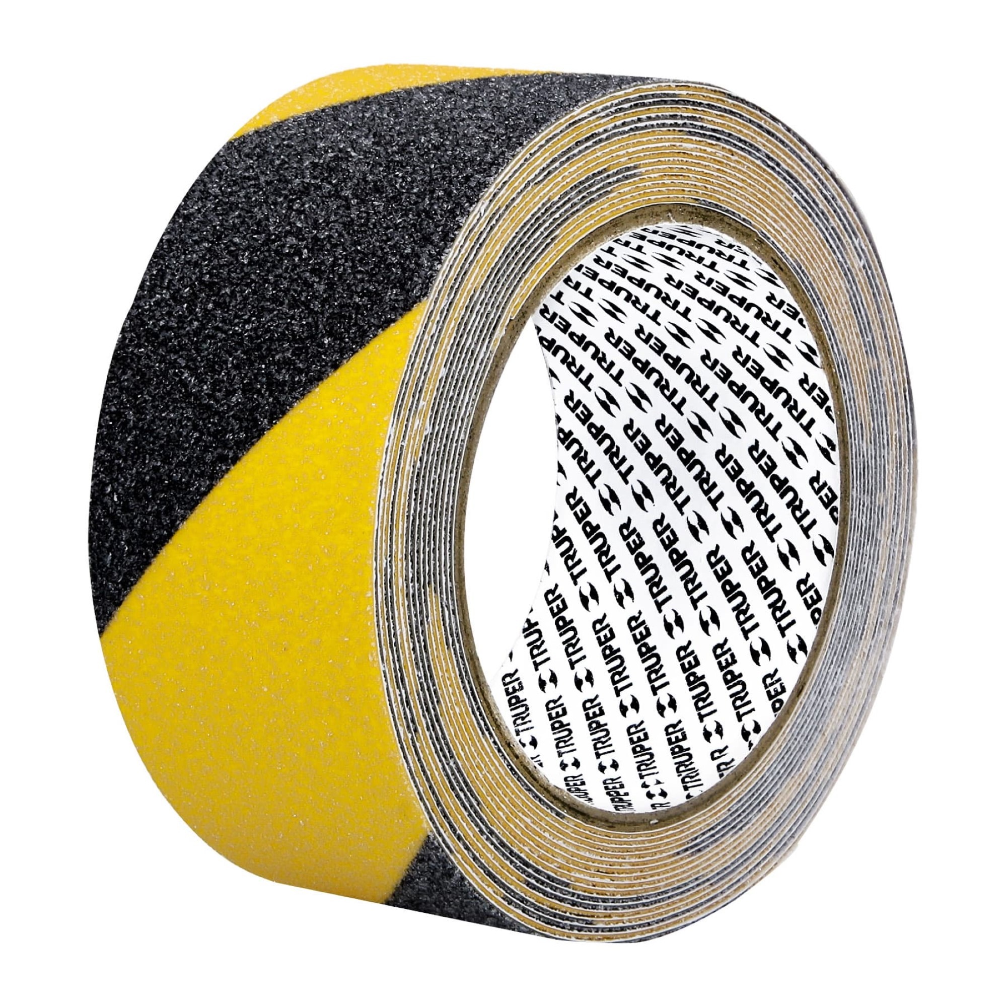 Cinta Antiderrapante Amarilla/Negra 5M X 5cm Con Abrasivo