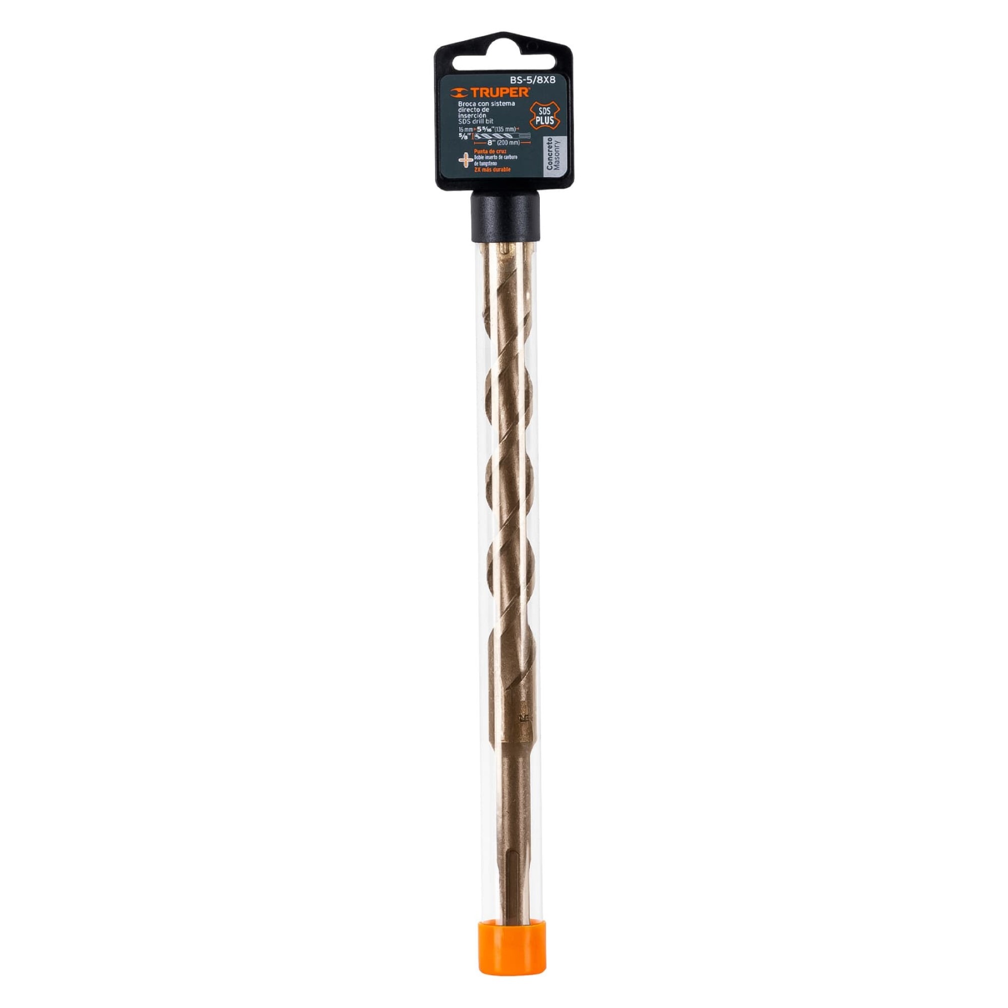 Broca Para Concreto Sds Plus De 5/8" Largo 8" - Imagen 2