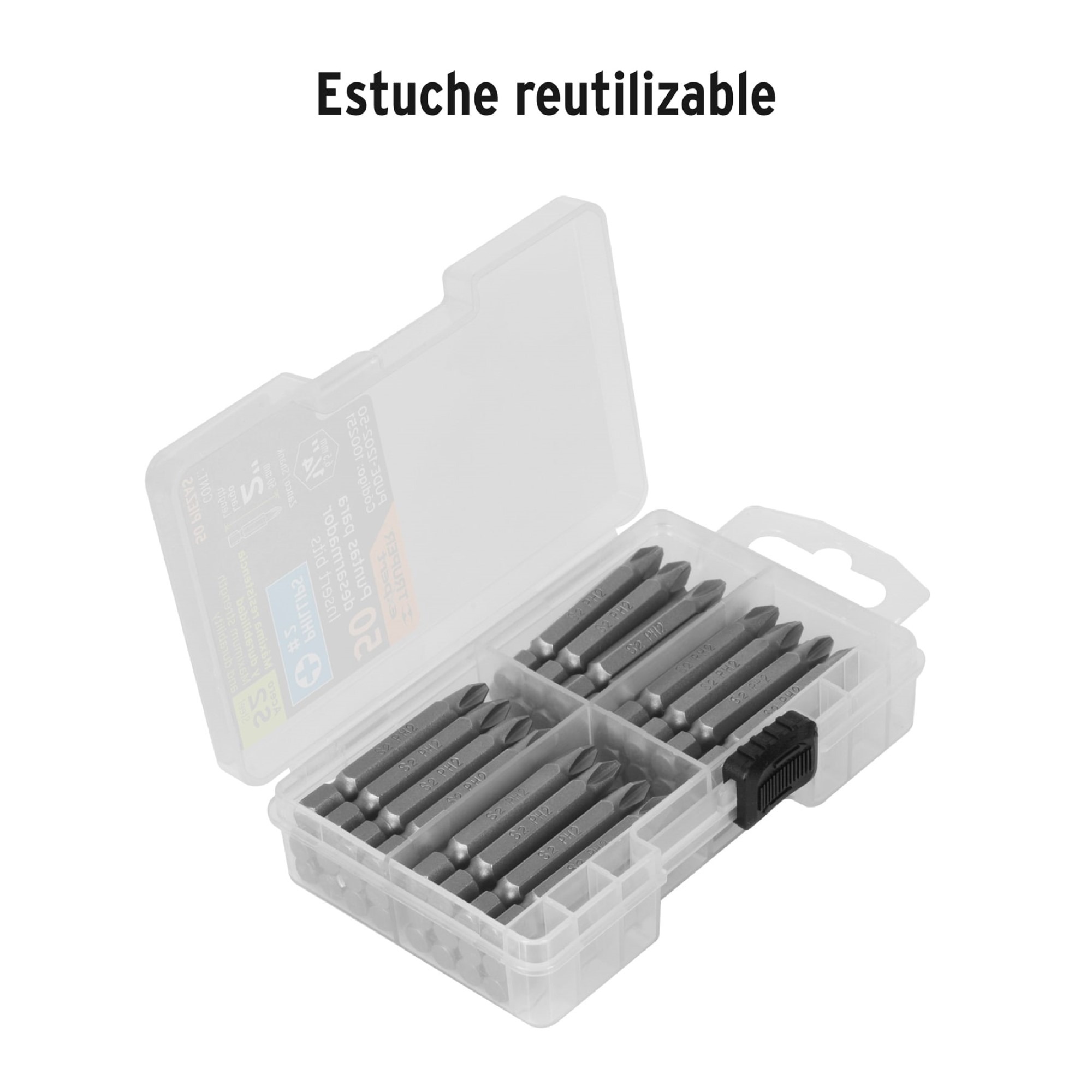 Estuche Con 50 Puntas Phillips PH2 De 2" - Imagen 4