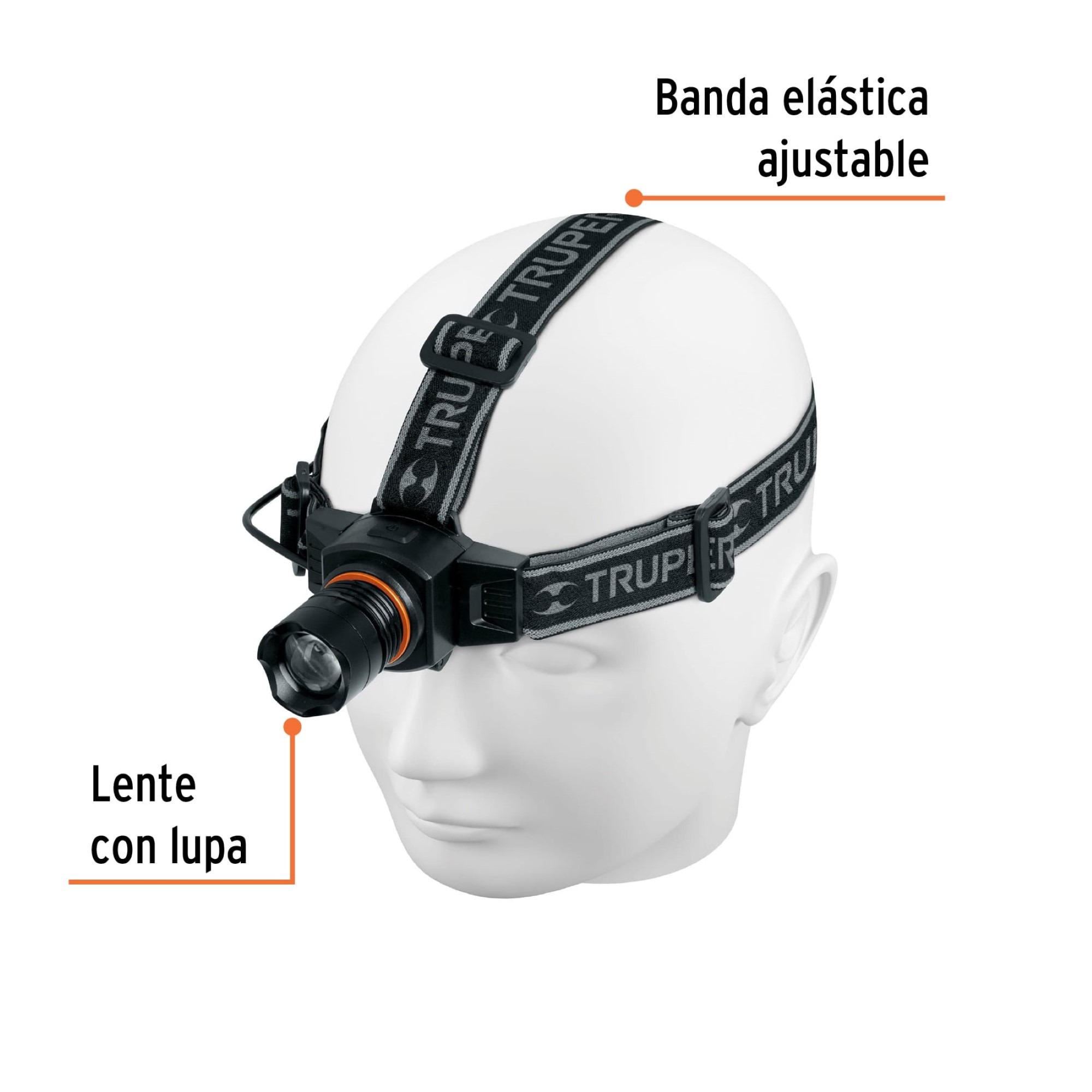 Linterna De Aluminio Tipo Minero Led Recargable. 140 Metros - Imagen 4