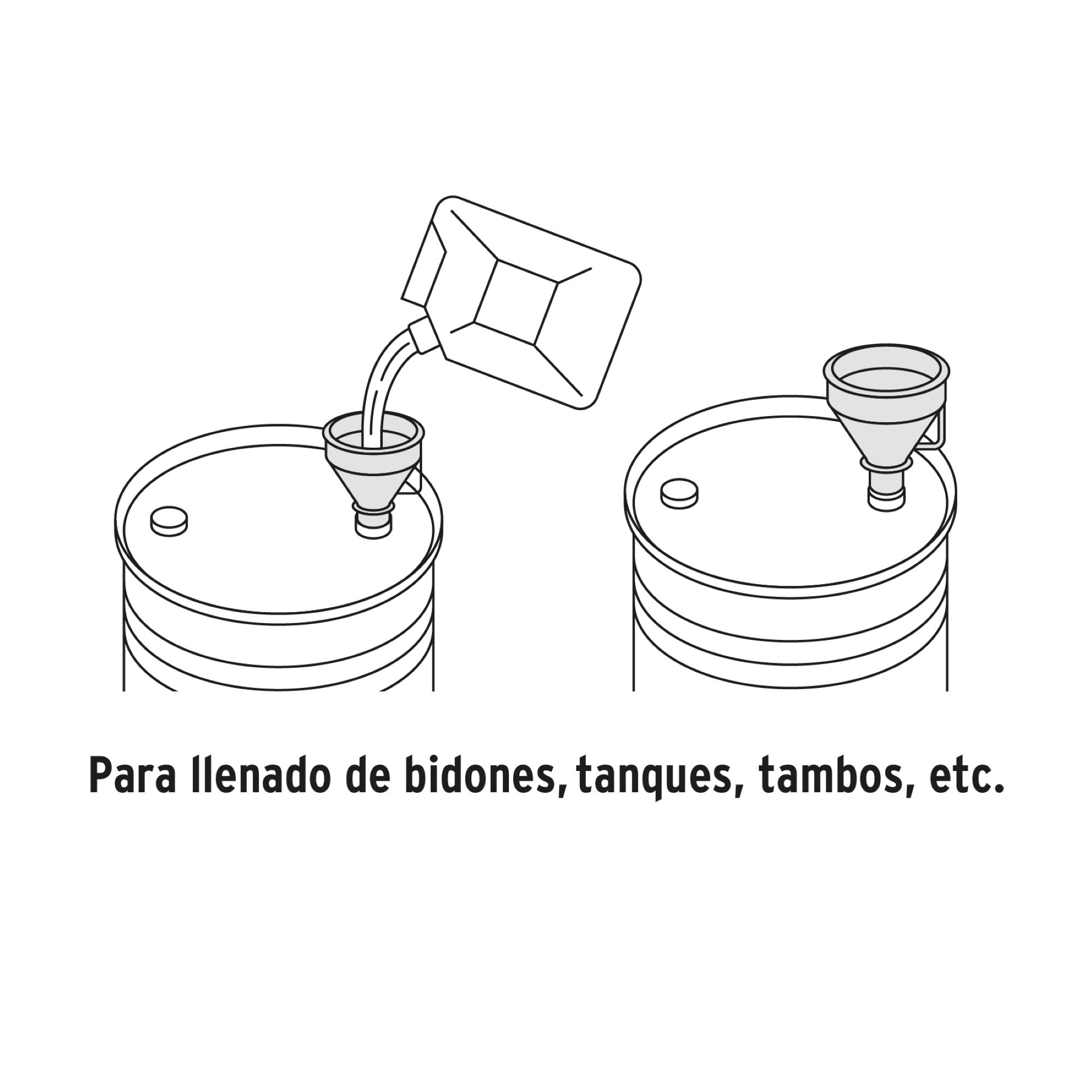 Embudo Plástico De 500 Ml Con Cuello Flexible De Uso General - Imagen 5