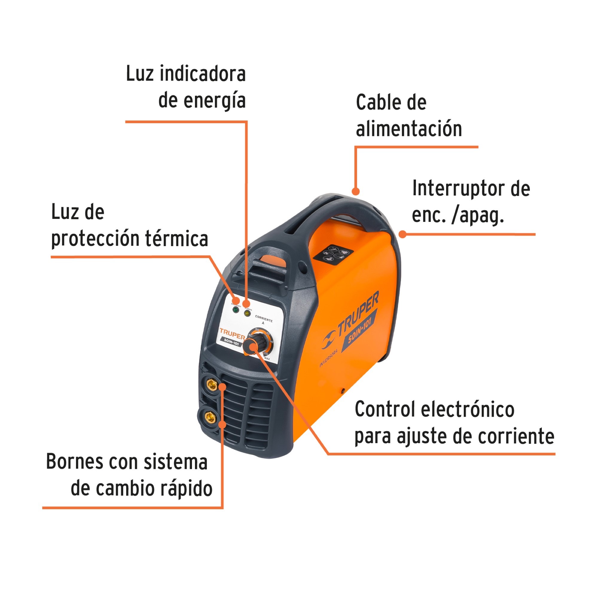 Soldador Inversor De 100 A Con Accesorios Trab Pesado 127V - Imagen 8